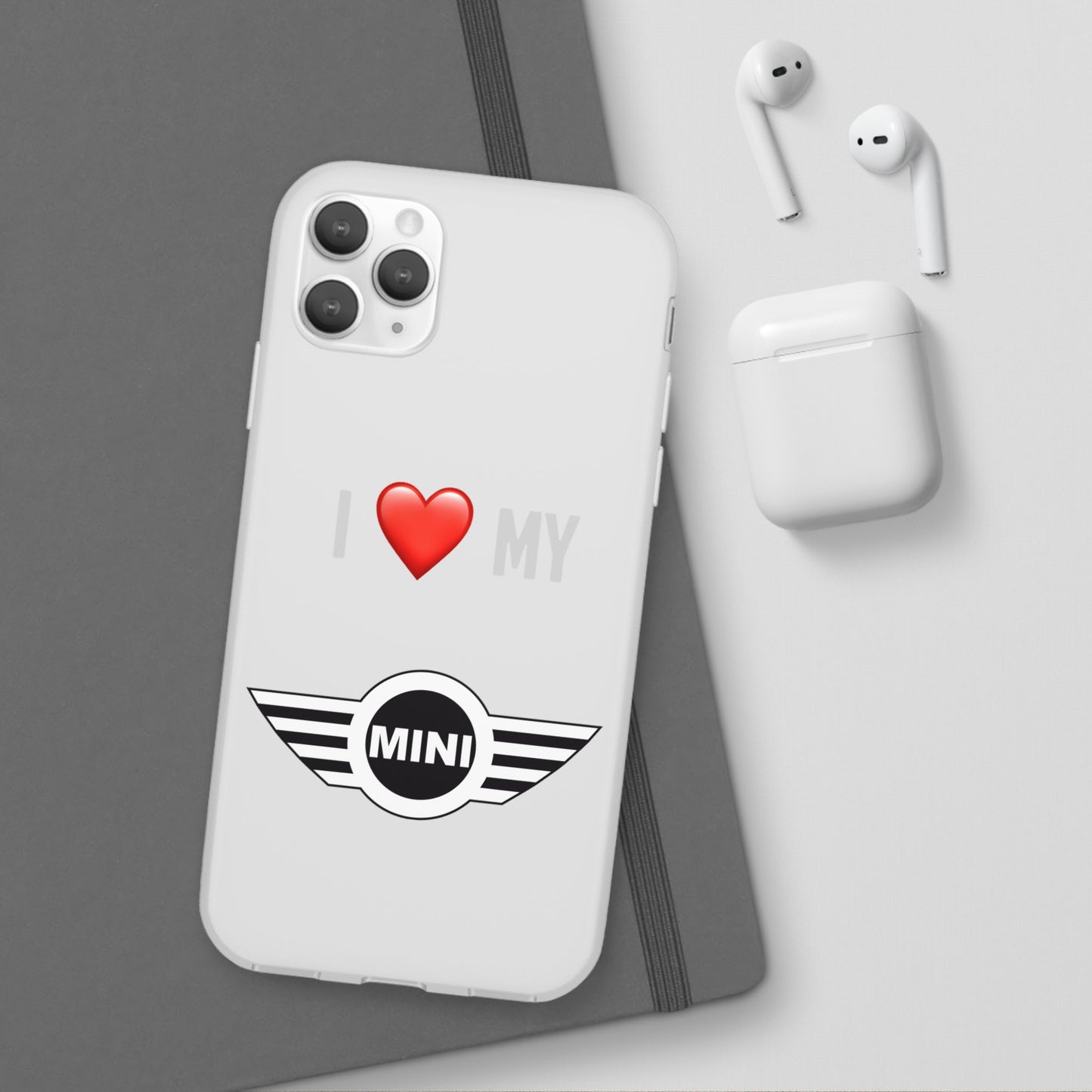 Mini Phone Case - Flexible And Frosted TPU Plastic I Love My Mini Phone Case