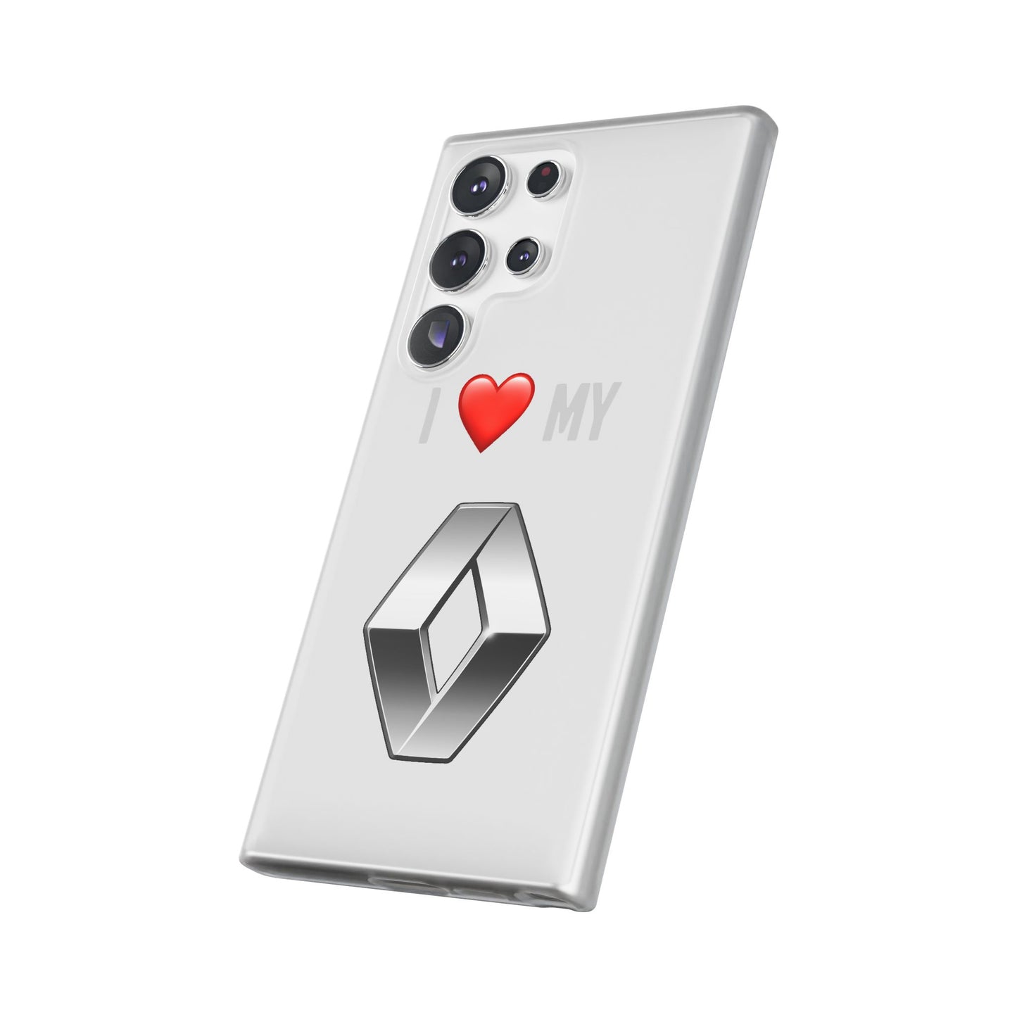 Renault Phone Case - Flexible And Frosted TPU Plastic I Love My Renault Phone Case