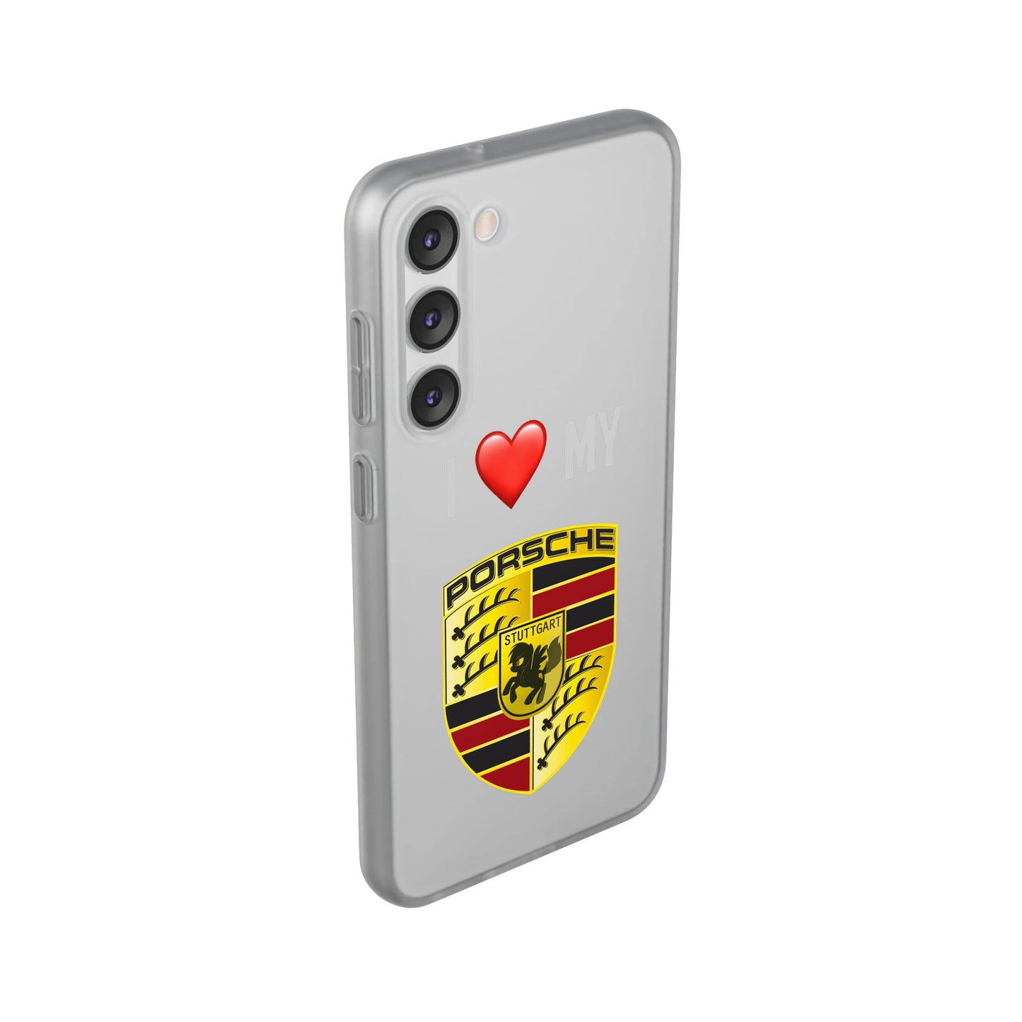 Porsche Phone Case - Flexible And Frosted TPU Plastic I Love My Porsche Phone Case