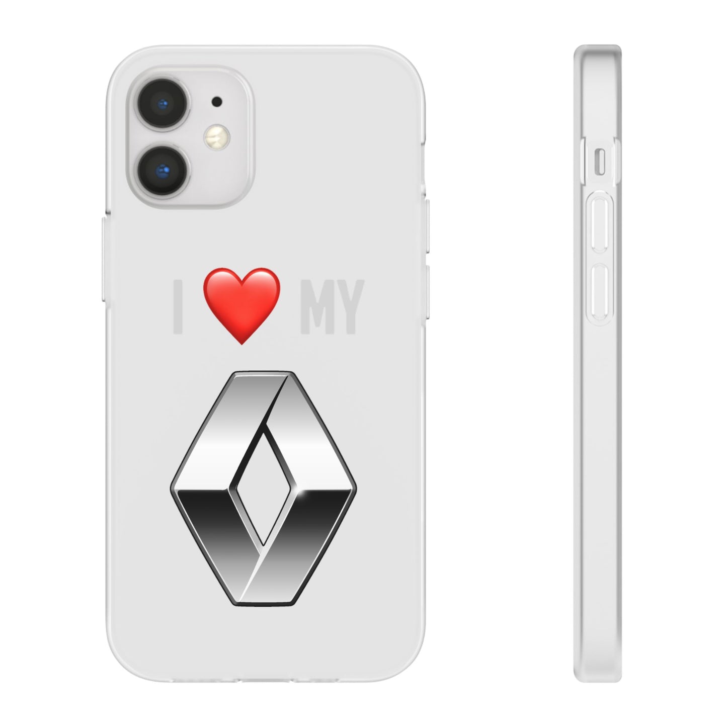 Renault Phone Case - Flexible And Frosted TPU Plastic I Love My Renault Phone Case