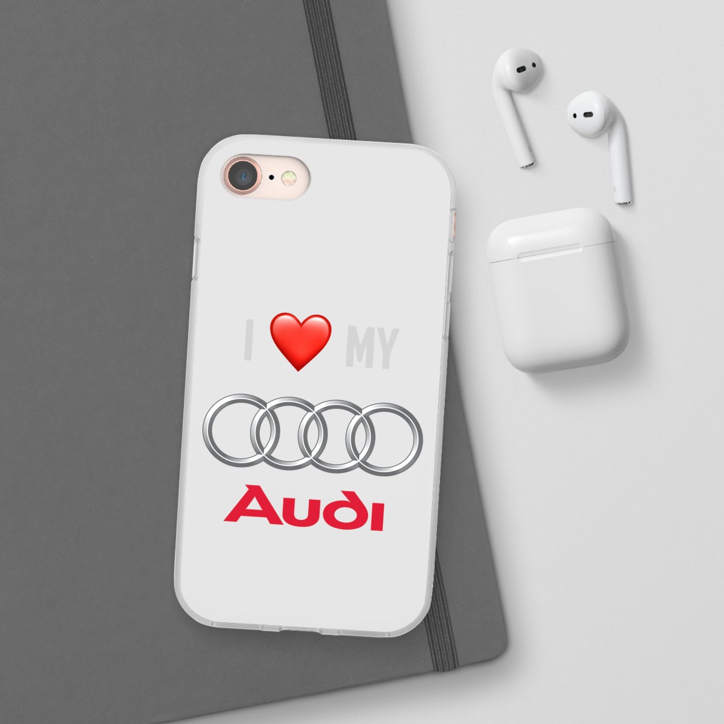 Audi Phone Case - Flexible And Frosted TPU Plastic I Love My Audi Phone Case