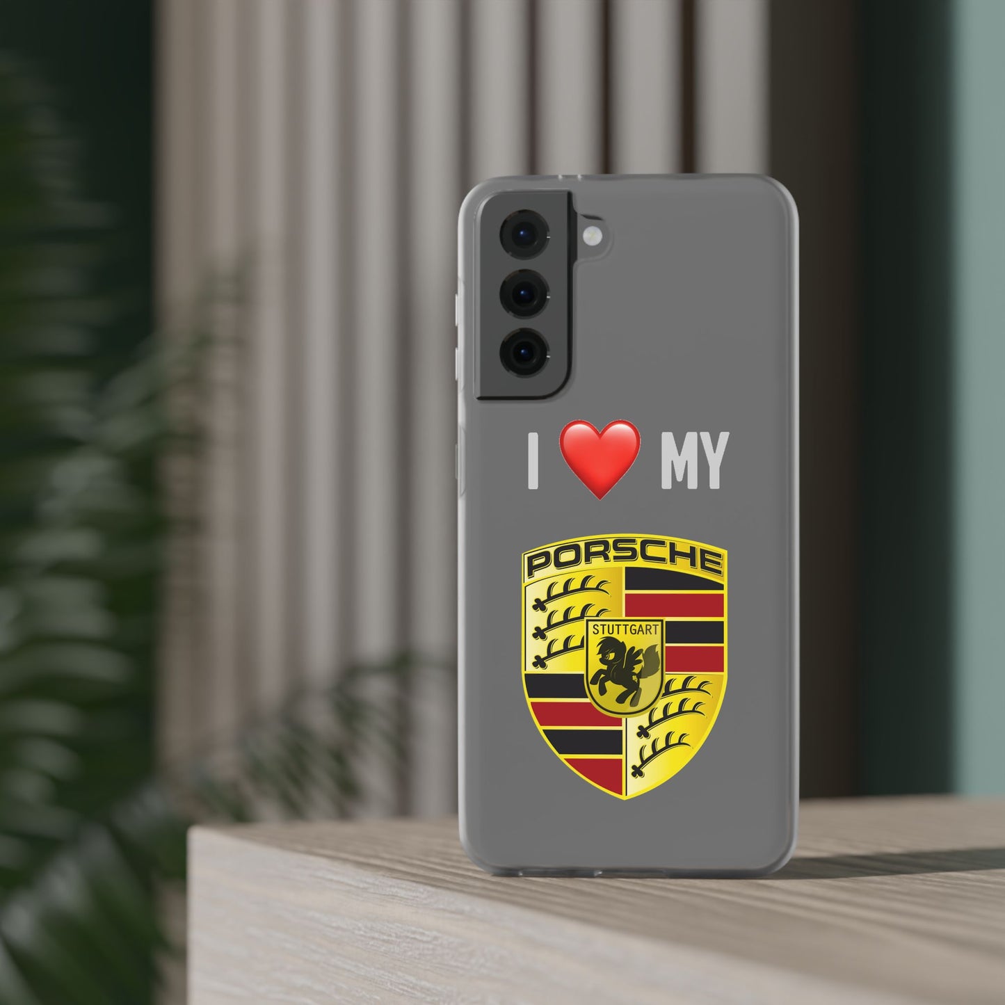 Porsche Phone Case - Flexible And Frosted TPU Plastic I Love My Porsche Phone Case