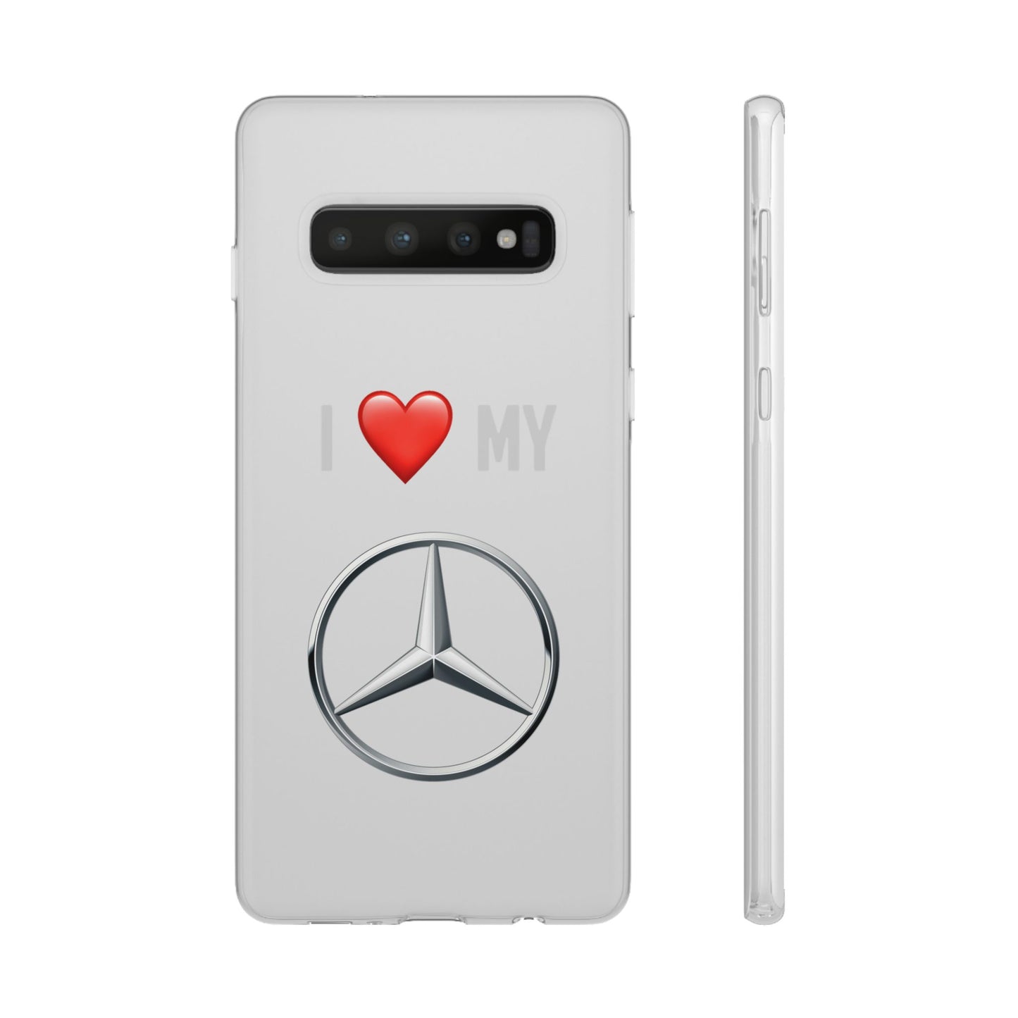 Mercedes Phone Case - Flexible And Frosted TPU Plastic I Love My Mercedes Phone Case