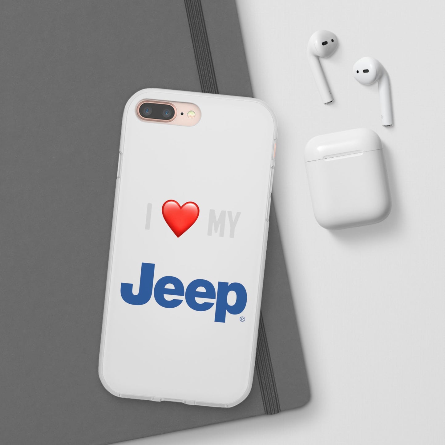 Jeep Phone Case - Flexible And Frosted TPU Plastic I Love My Jeep Phone Case