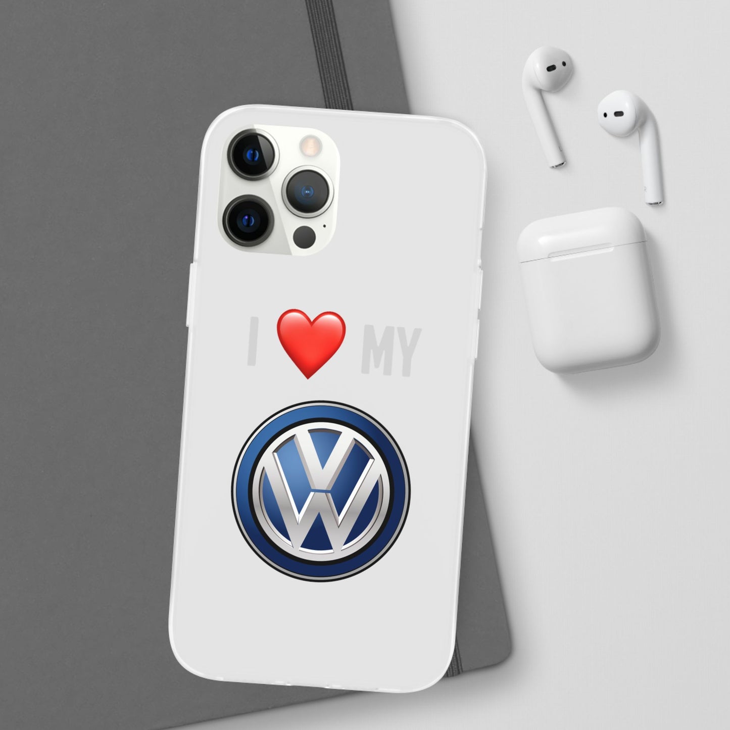 Volkswagen Phone Case - Flexible And Frosted TPU Plastic I Love My Volkswagen Phone Case