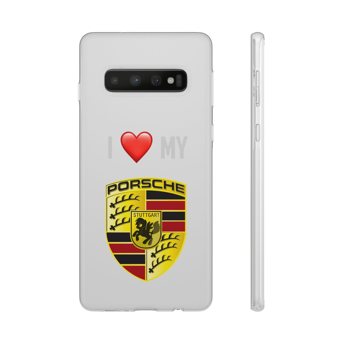 Porsche Phone Case - Flexible And Frosted TPU Plastic I Love My Porsche Phone Case