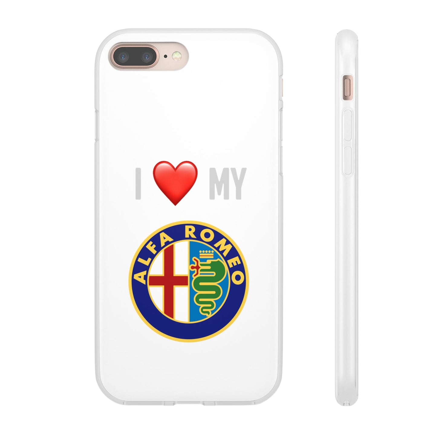Alfa Romeo Phone Case - Flexible And Frosted TPU Plastic I Love My Alfa Romeo Phone Case