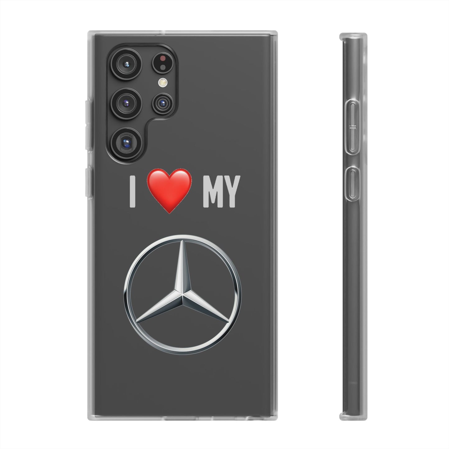 Mercedes Phone Case - Flexible And Frosted TPU Plastic I Love My Mercedes Phone Case