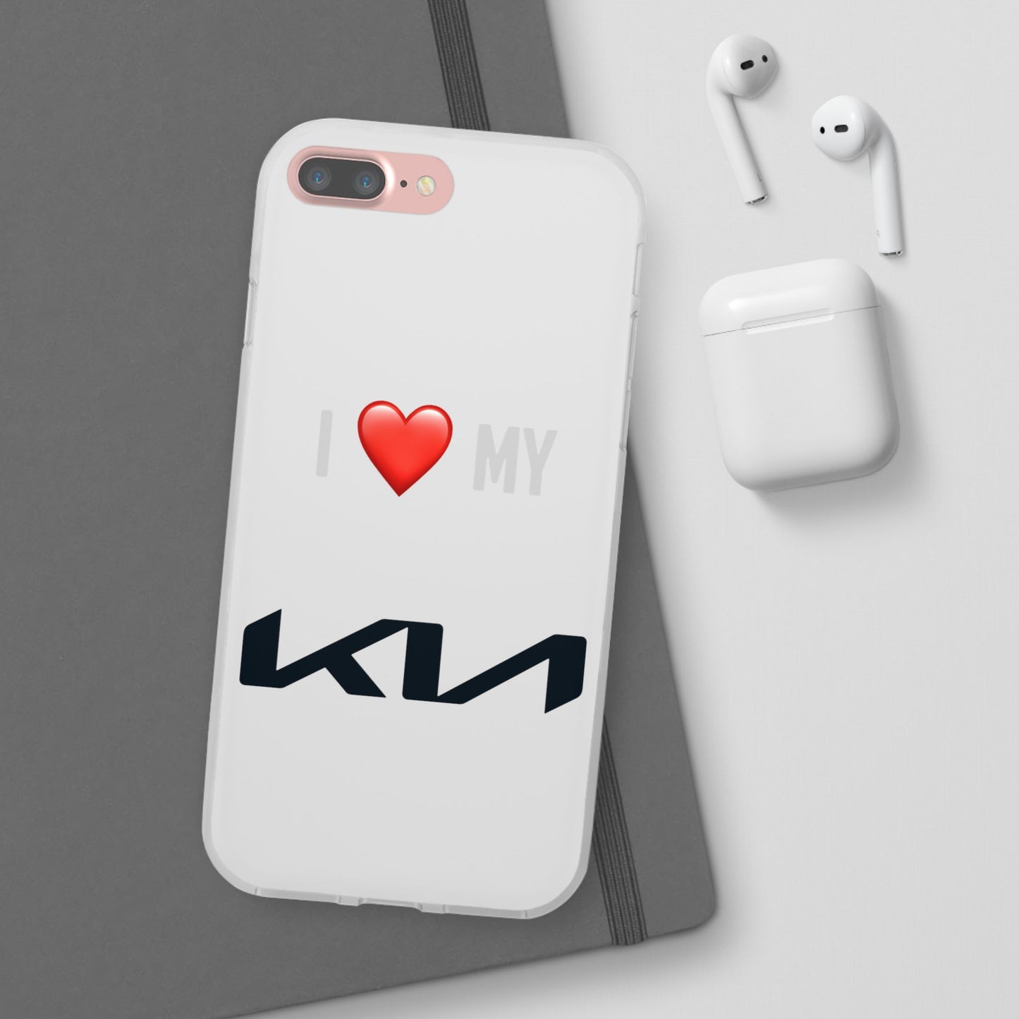 Kia Phone Case - Flexible And Frosted TPU Plastic I Love My Kia Phone Case