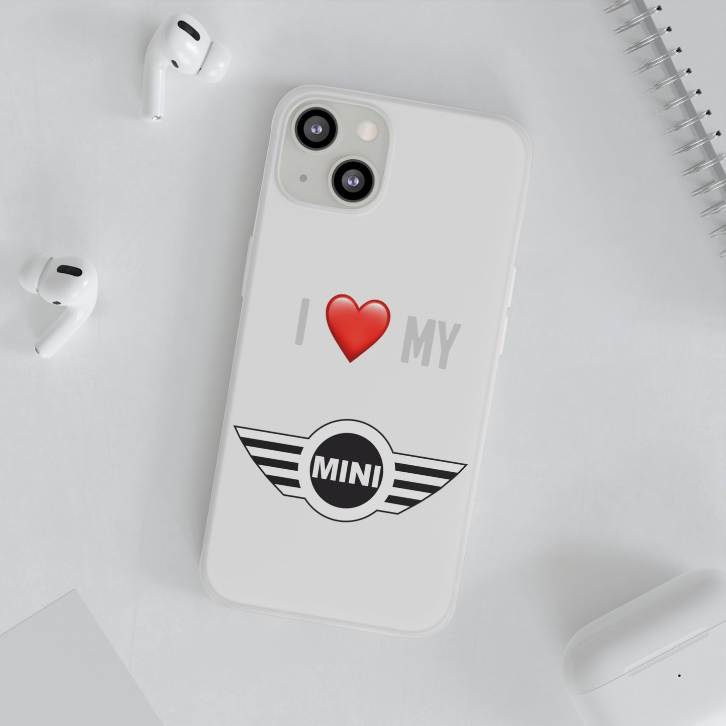 Mini Phone Case - Flexible And Frosted TPU Plastic I Love My Mini Phone Case