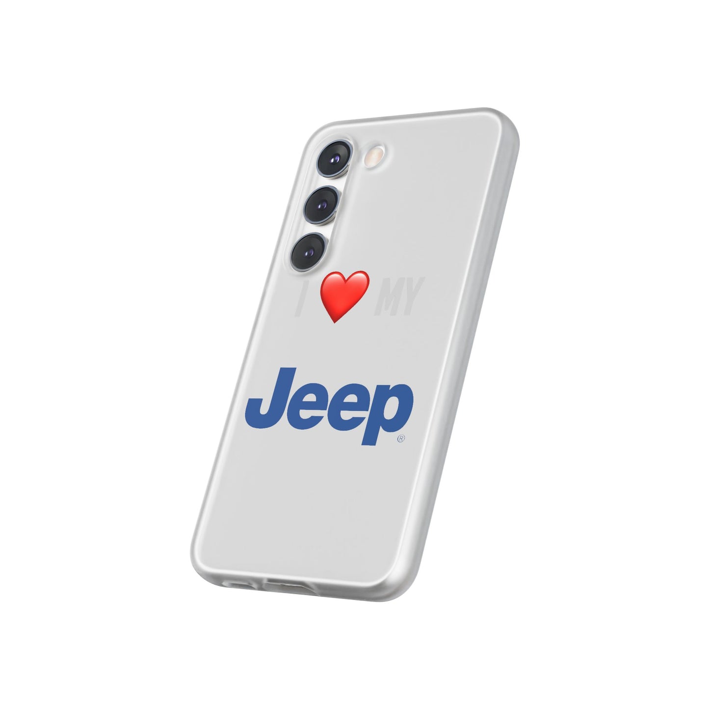 Jeep Phone Case - Flexible And Frosted TPU Plastic I Love My Jeep Phone Case