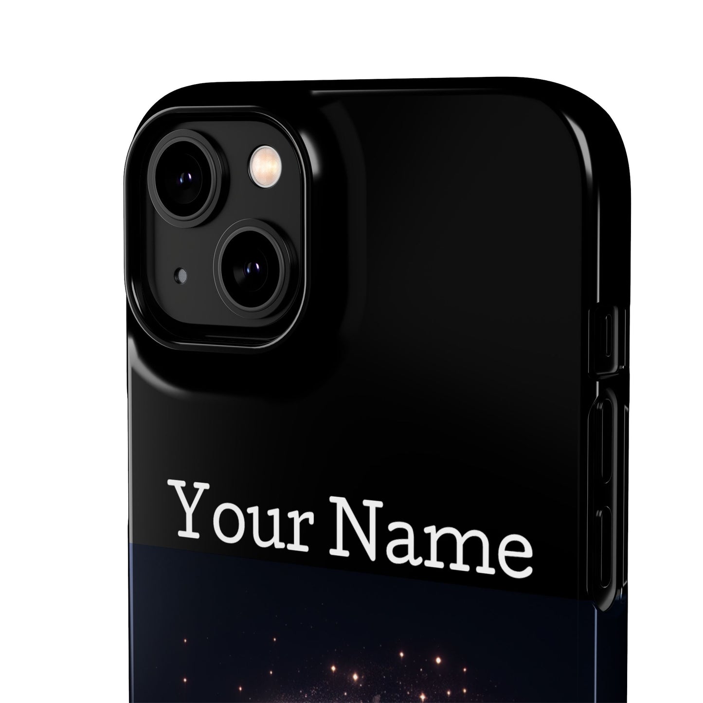 Leo Phone Case - Glossy Black Polycarbonate Snap Case Phone Protection