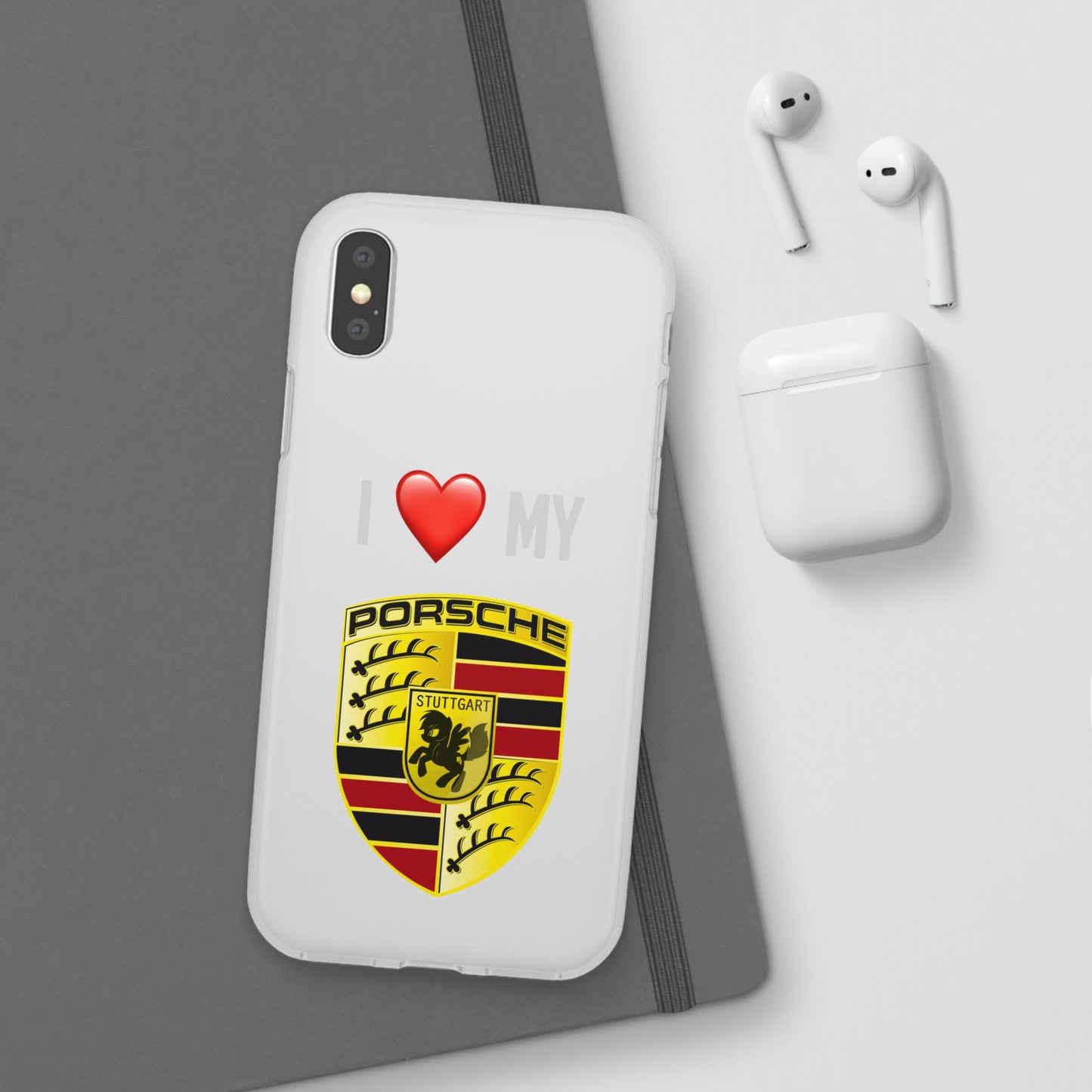 Porsche Phone Case - Flexible And Frosted TPU Plastic I Love My Porsche Phone Case