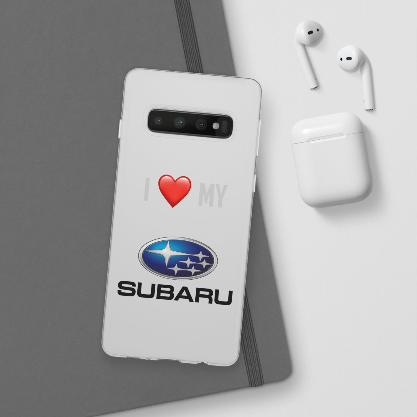 Subaru Phone Case - Flexible And Frosted TPU Plastic I Love My Subaru Phone Case