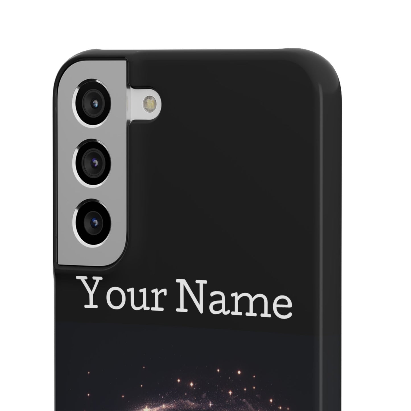 Leo Phone Case - Glossy Black Polycarbonate Snap Case Phone Protection