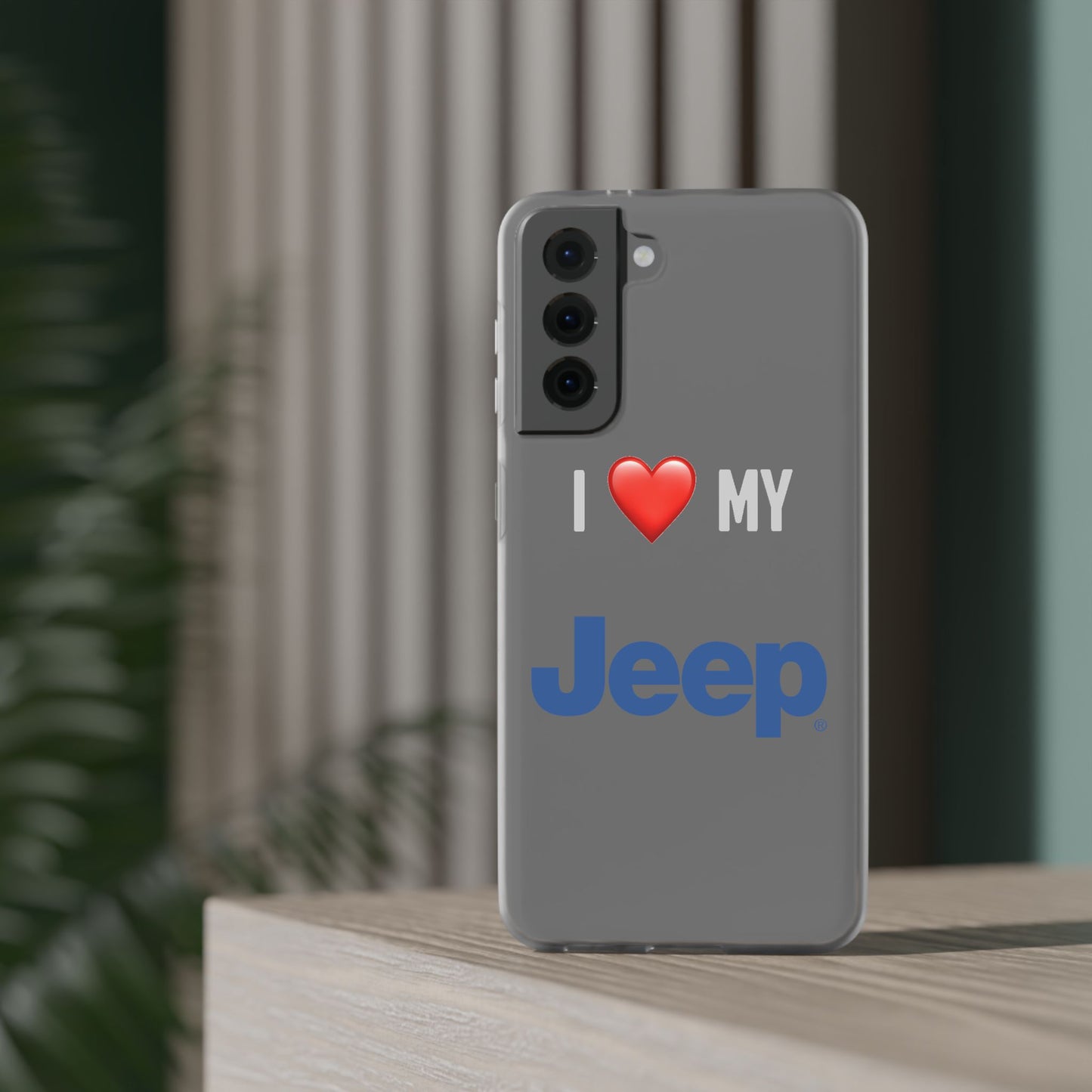 Jeep Phone Case - Flexible And Frosted TPU Plastic I Love My Jeep Phone Case