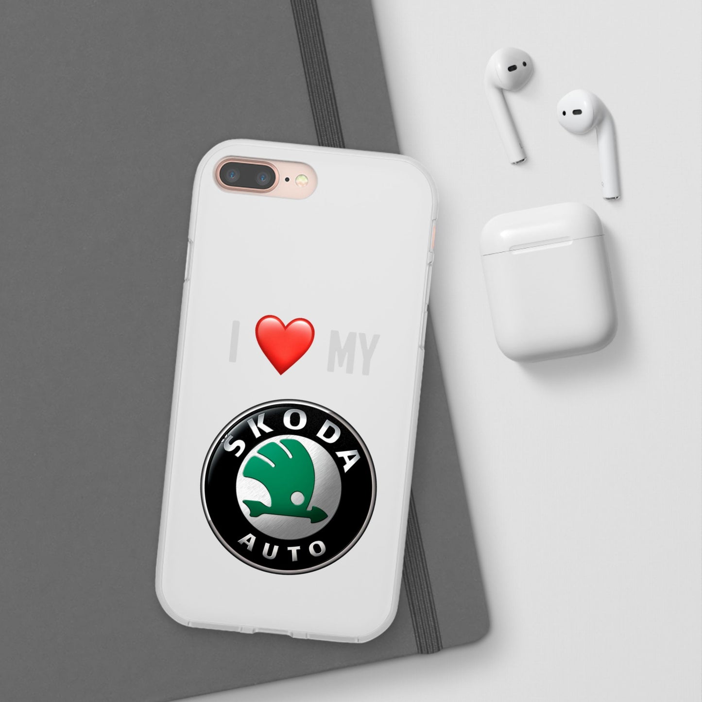 Skoda Phone Case - Flexible And Frosted TPU Plastic I Love My Skoda Phone Case