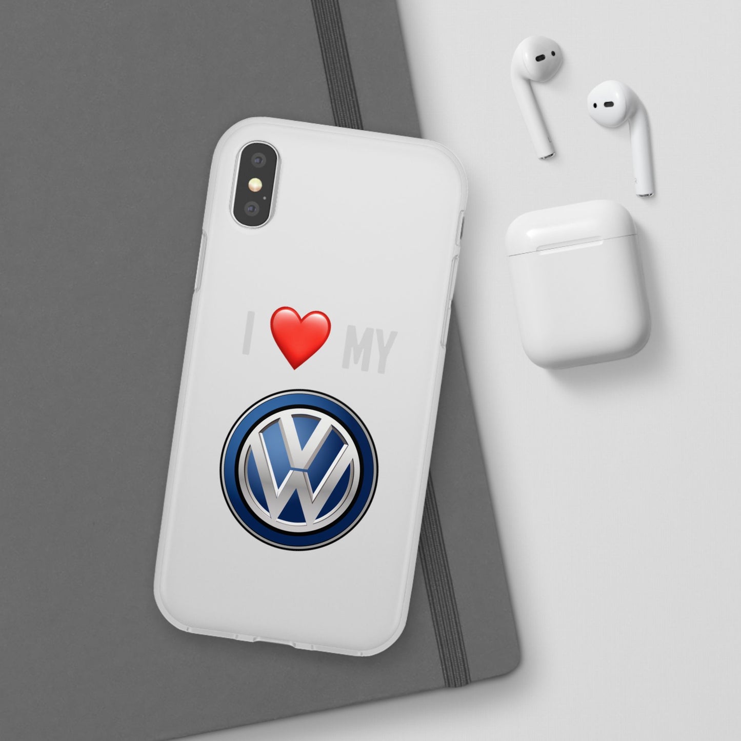 Volkswagen Phone Case - Flexible And Frosted TPU Plastic I Love My Volkswagen Phone Case