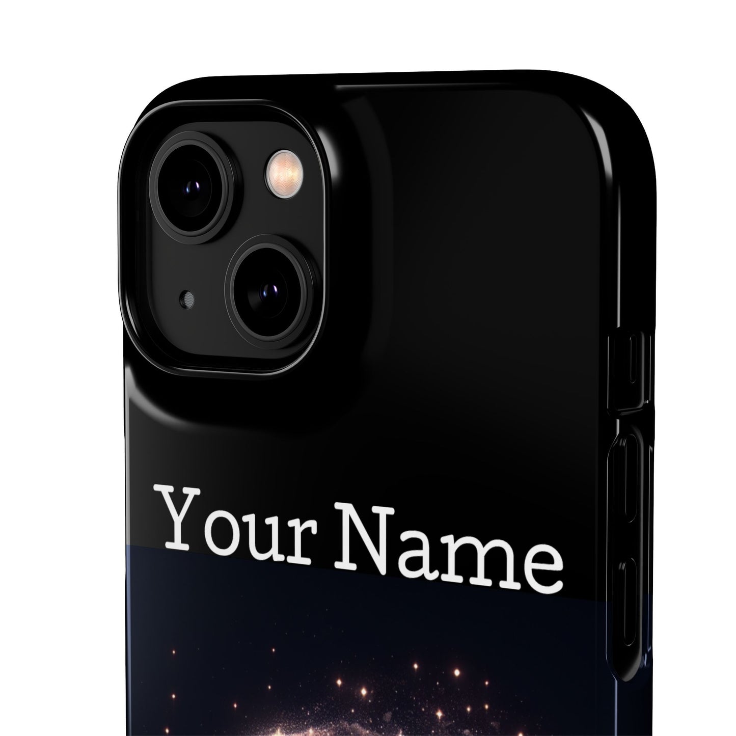 Leo Phone Case - Glossy Black Polycarbonate Snap Case Phone Protection