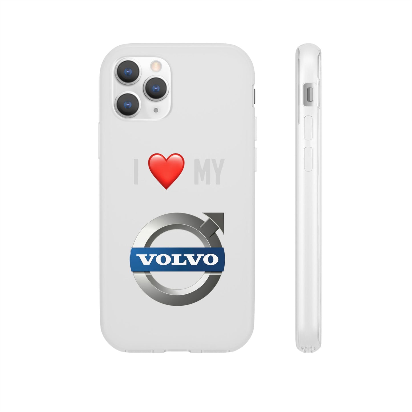 Volvo Phone Case - Flexible And Frosted TPU Plastic I Love My Volvo Phone Case