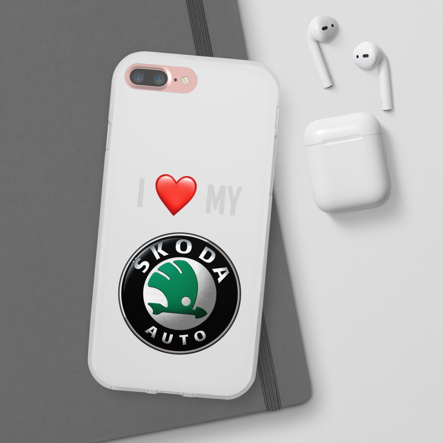 Skoda Phone Case - Flexible And Frosted TPU Plastic I Love My Skoda Phone Case
