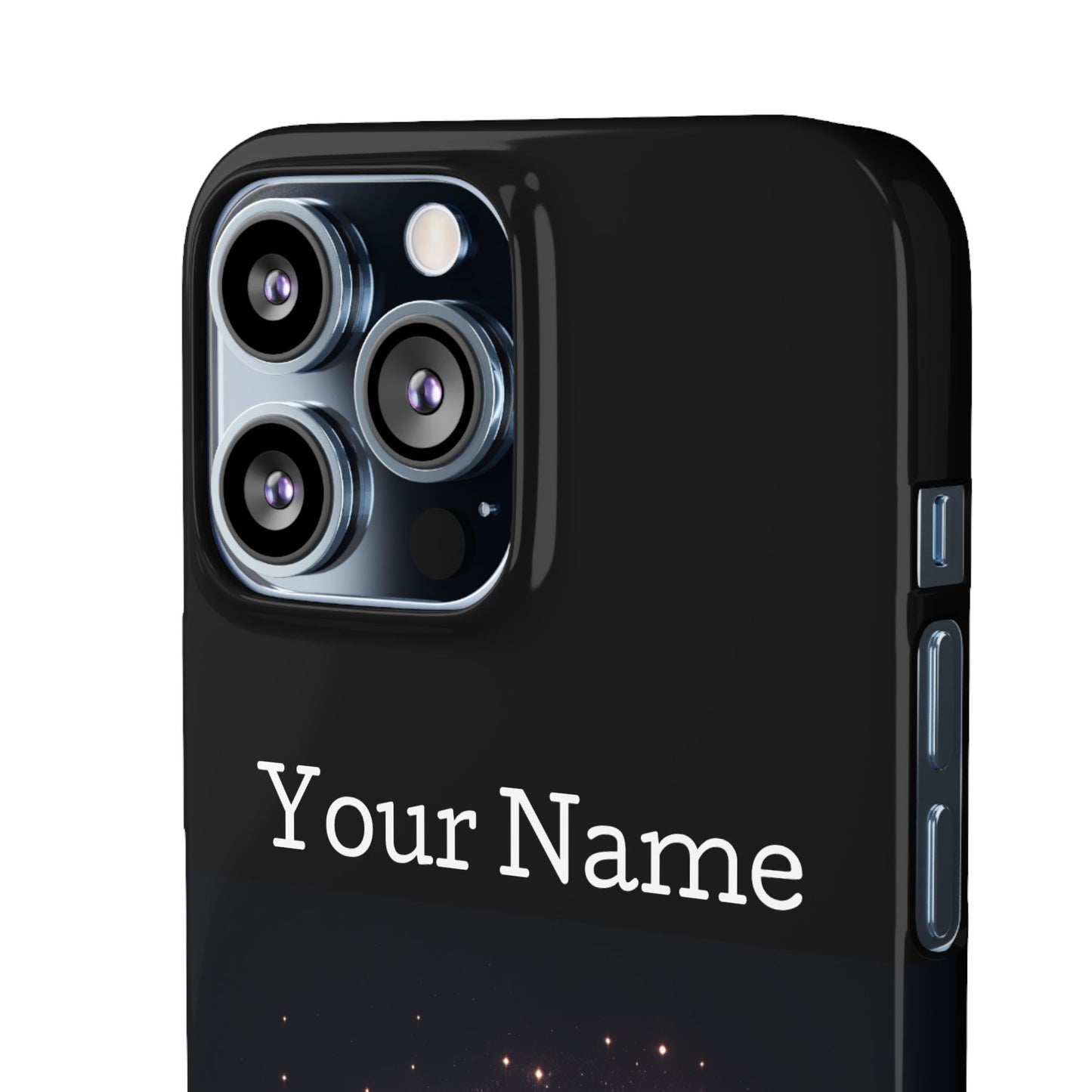 Leo Phone Case - Glossy Black Polycarbonate Snap Case Phone Protection