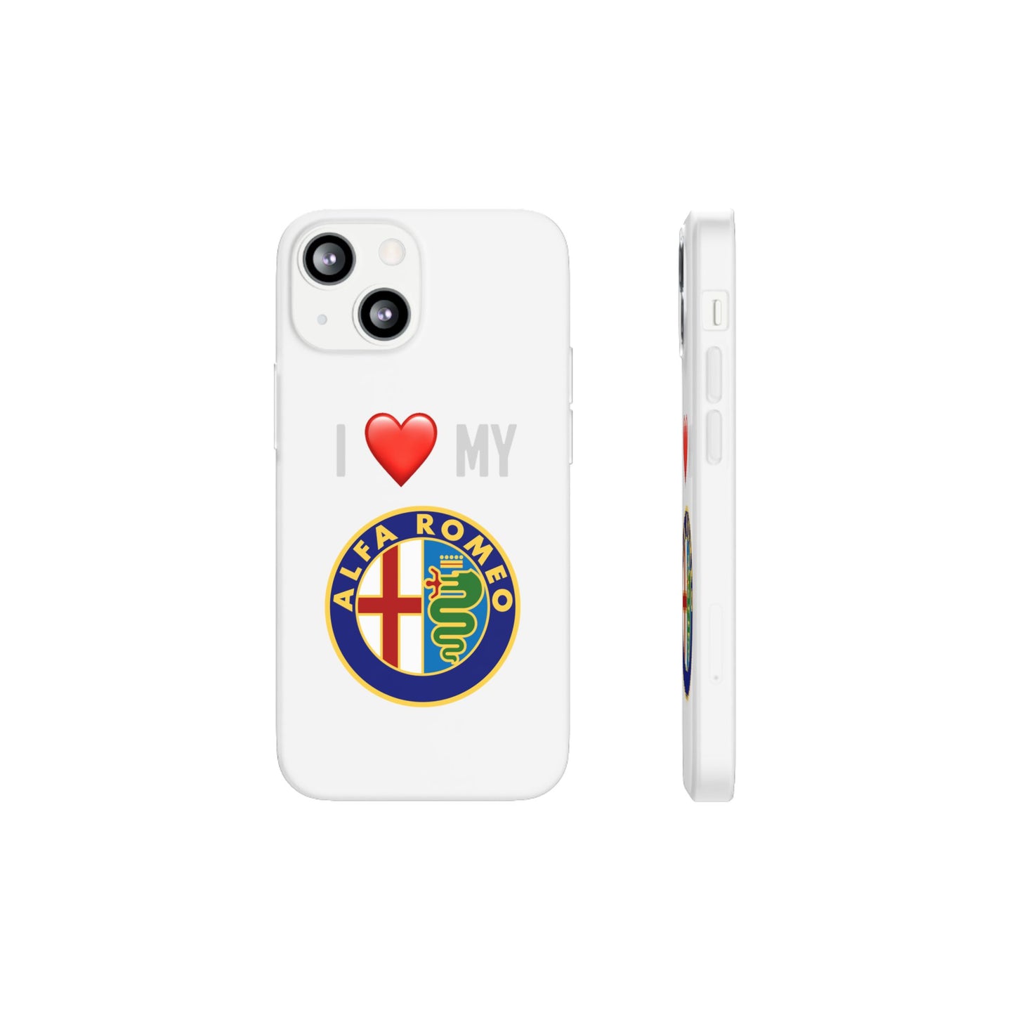 Alfa Romeo Phone Case - Flexible And Frosted TPU Plastic I Love My Alfa Romeo Phone Case