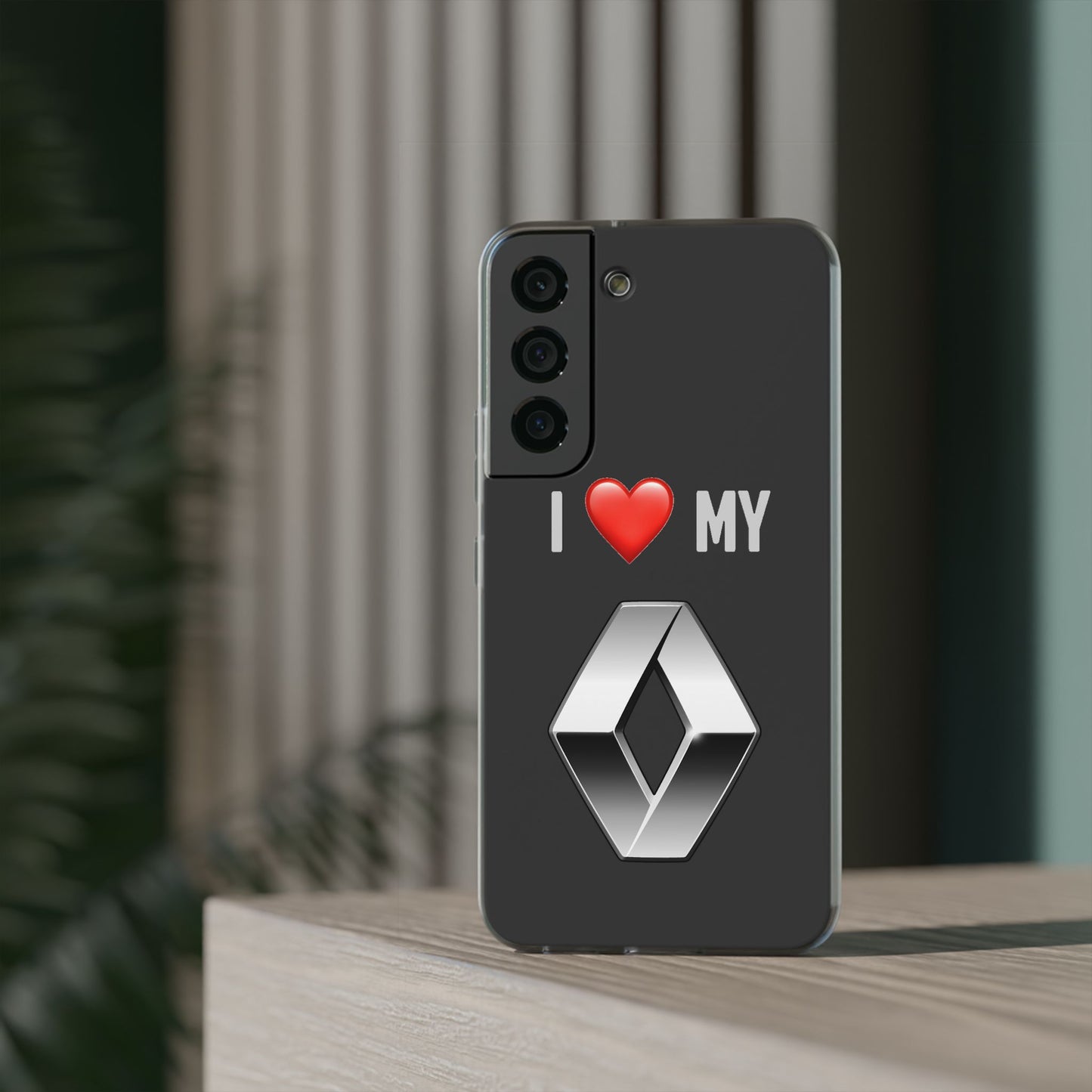 Renault Phone Case - Flexible And Frosted TPU Plastic I Love My Renault Phone Case