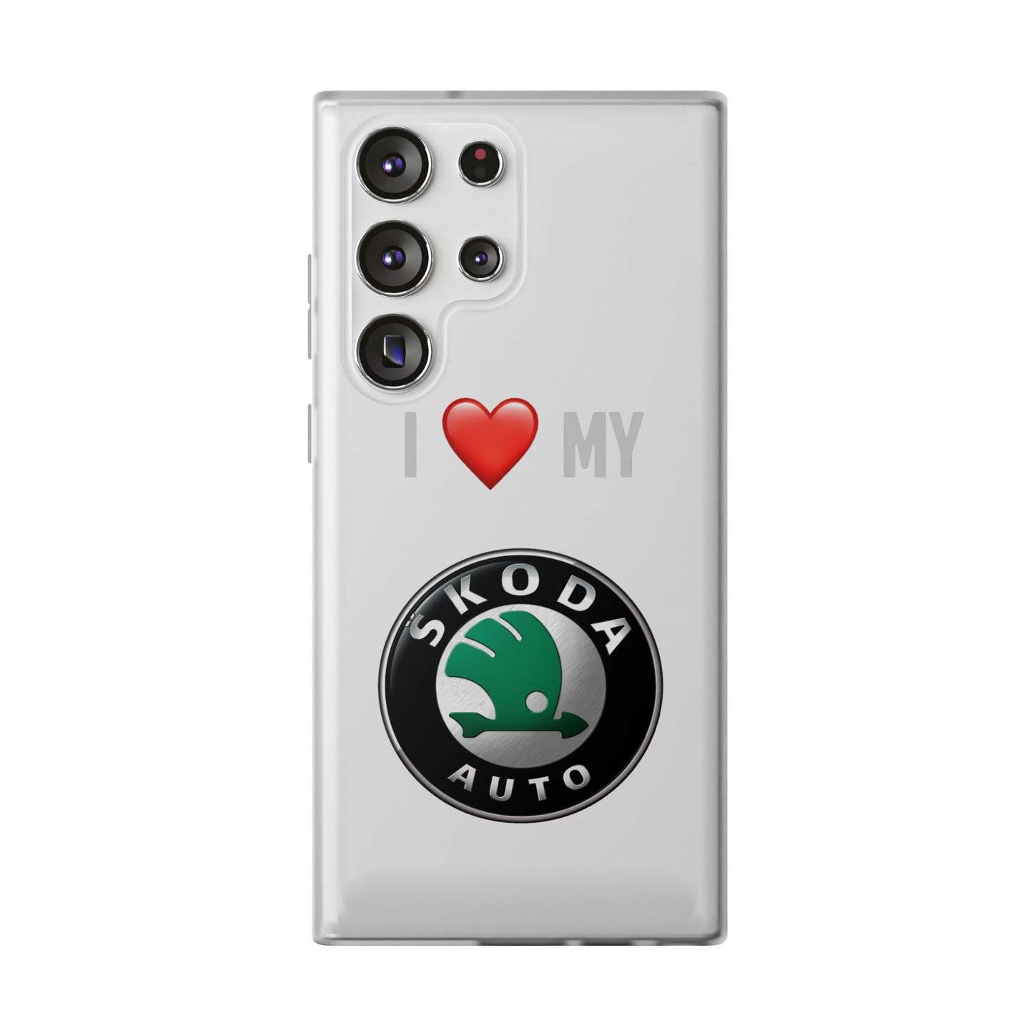 Skoda Phone Case - Flexible And Frosted TPU Plastic I Love My Skoda Phone Case