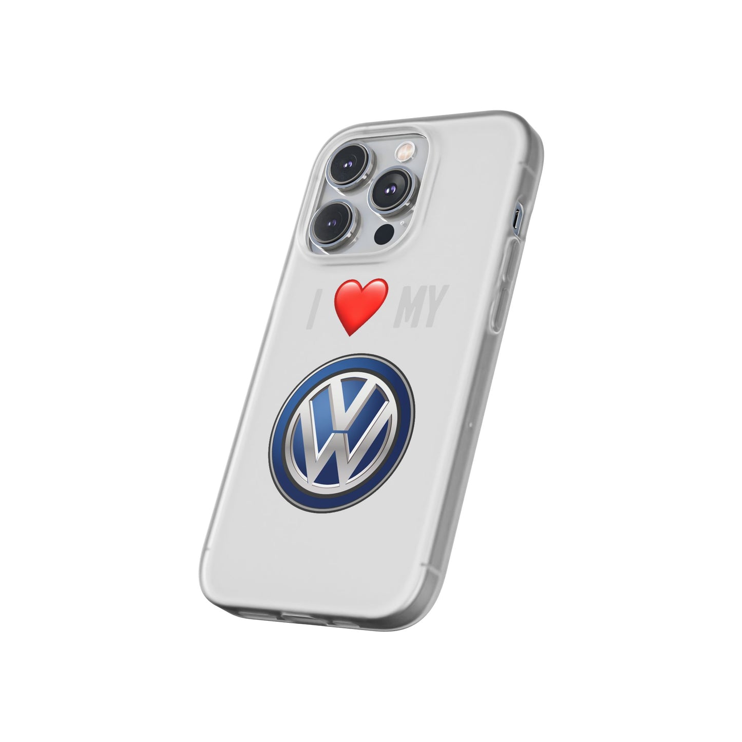 Volkswagen Phone Case - Flexible And Frosted TPU Plastic I Love My Volkswagen Phone Case