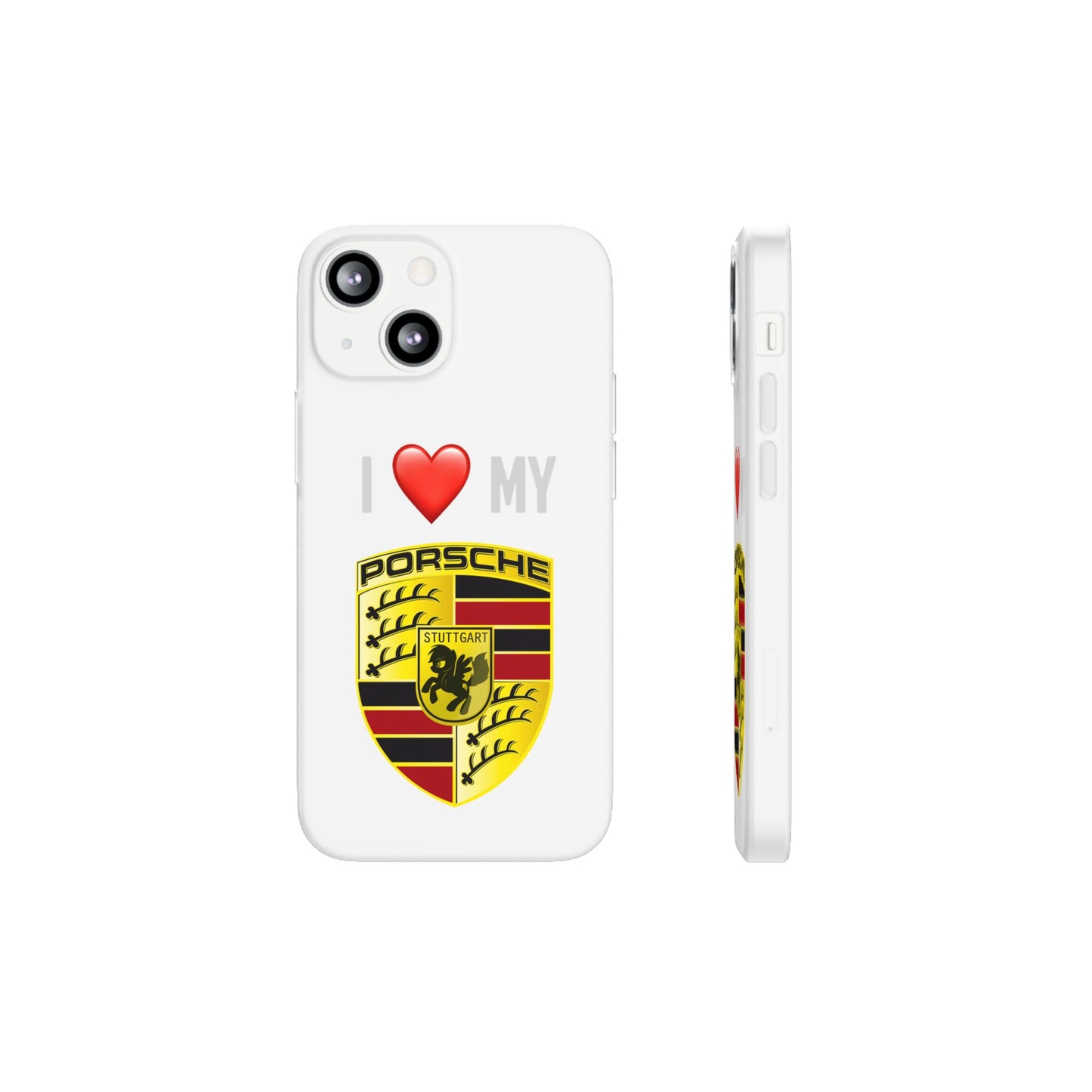 Porsche Phone Case - Flexible And Frosted TPU Plastic I Love My Porsche Phone Case