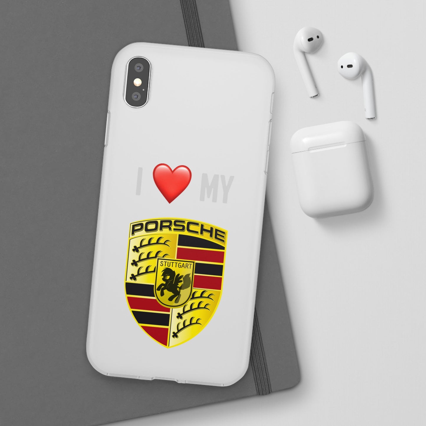 Porsche Phone Case - Flexible And Frosted TPU Plastic I Love My Porsche Phone Case