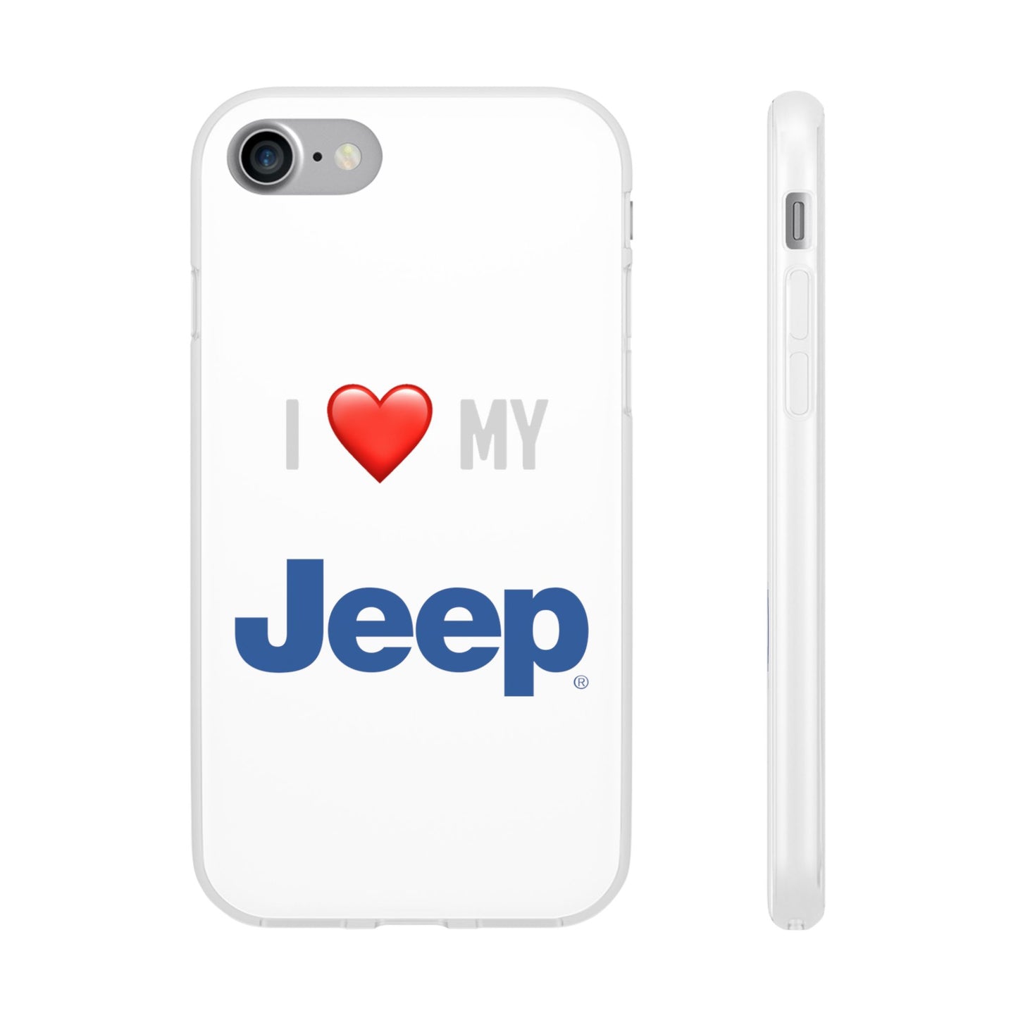 Jeep Phone Case - Flexible And Frosted TPU Plastic I Love My Jeep Phone Case