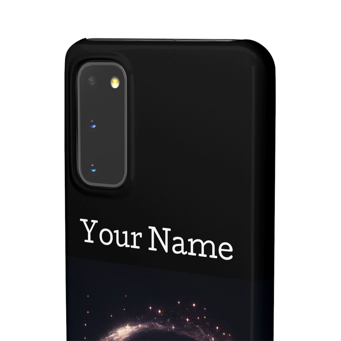 Leo Phone Case - Glossy Black Polycarbonate Snap Case Phone Protection