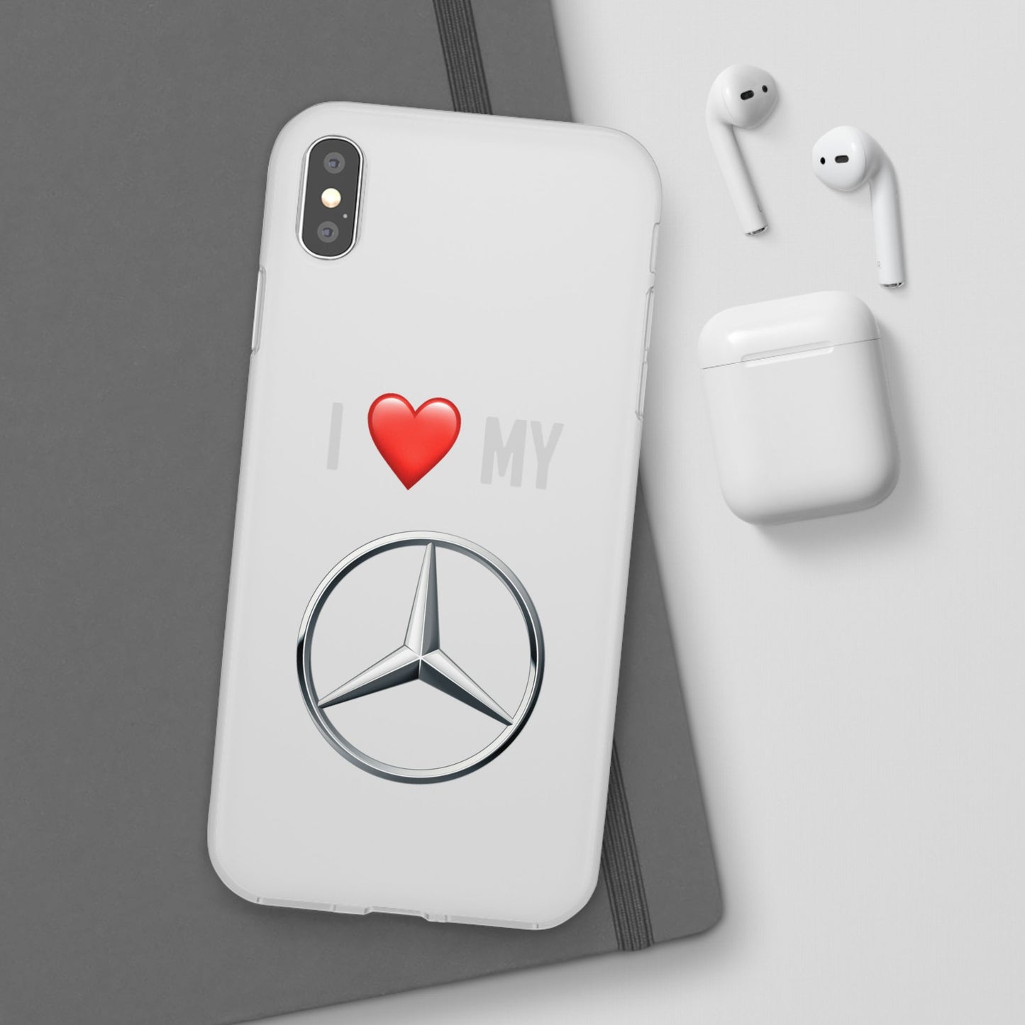 Mercedes Phone Case - Flexible And Frosted TPU Plastic I Love My Mercedes Phone Case
