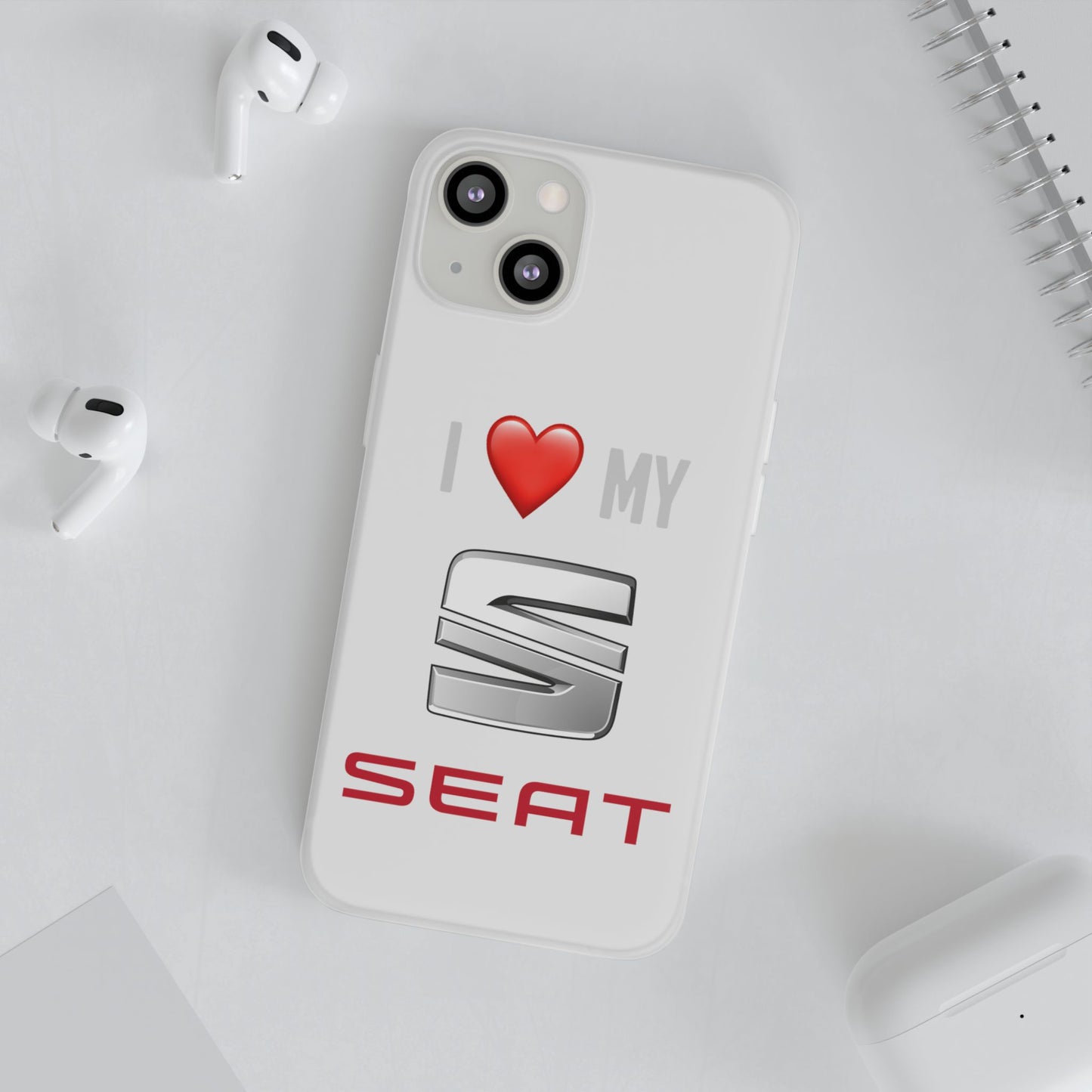 Seat Phone Case - Flexible And Frosted TPU Plastic I Love My Seat Phone Case
