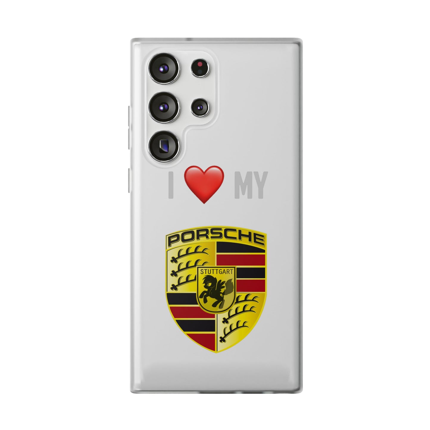 Porsche Phone Case - Flexible And Frosted TPU Plastic I Love My Porsche Phone Case