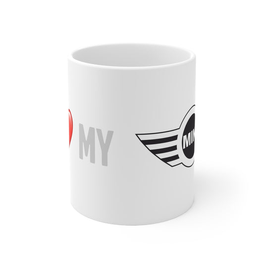 Mini  - I Love My Mini Ceramic Coffee Cups, 11oz, 15oz