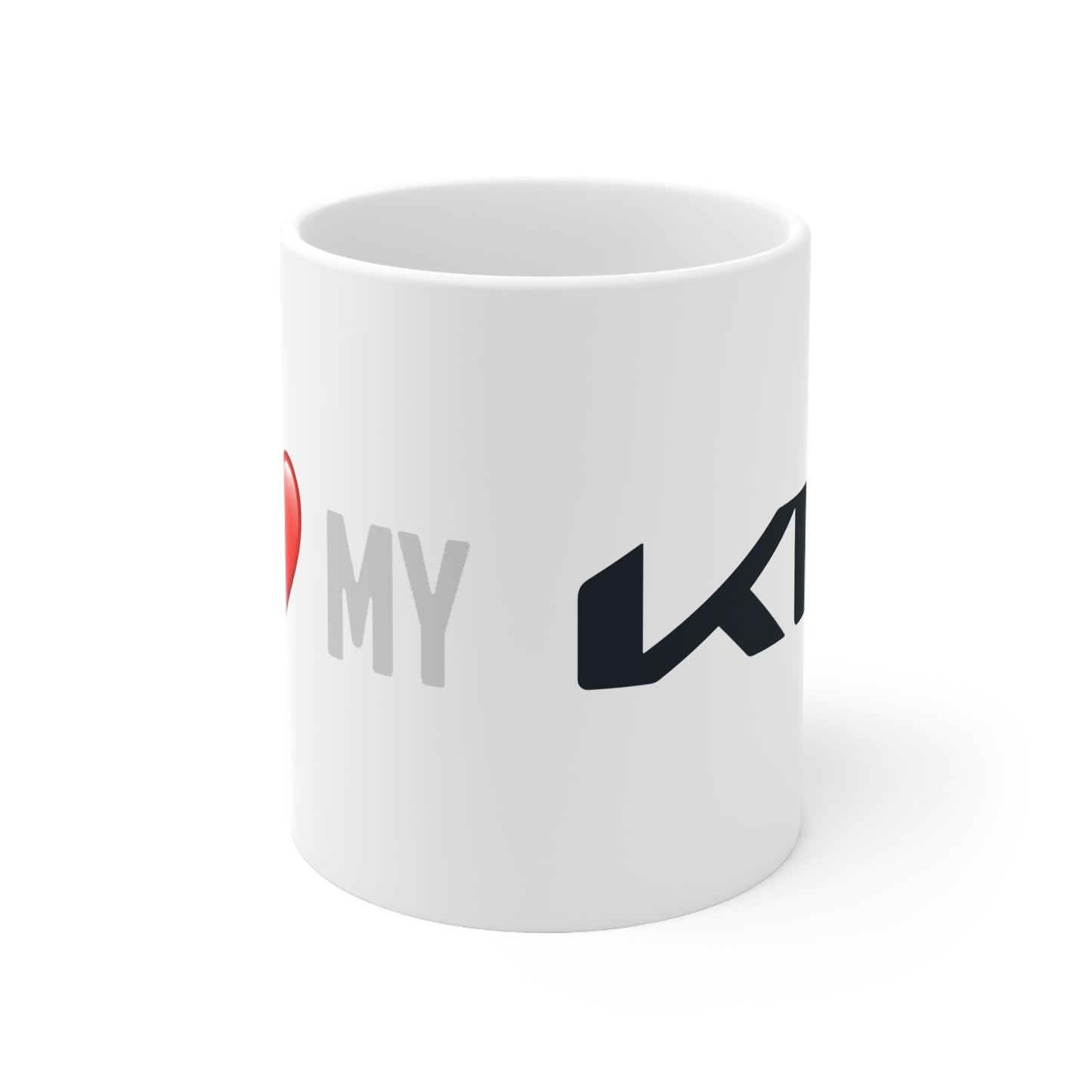 Kia  - I Love my Kia White Ceramic Coffee Cup 11oz, 15oz