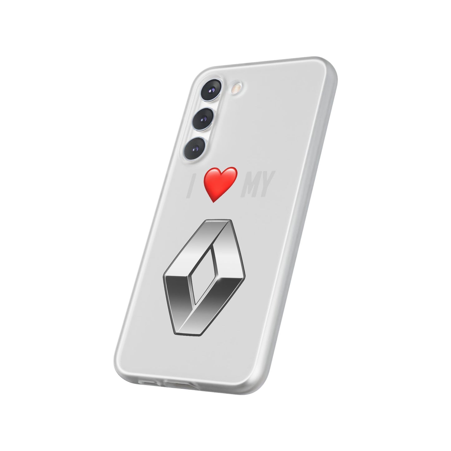 Renault Phone Case - Flexible And Frosted TPU Plastic I Love My Renault Phone Case