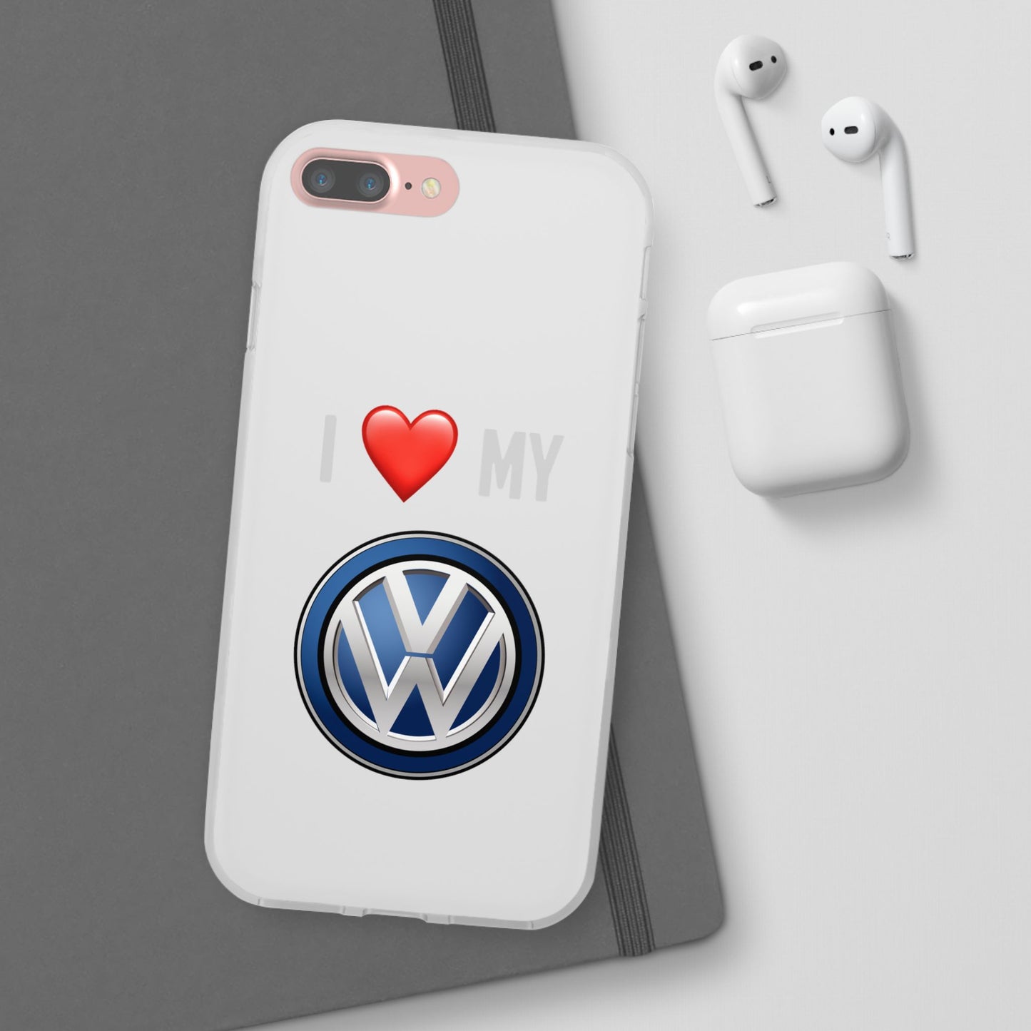 Volkswagen Phone Case - Flexible And Frosted TPU Plastic I Love My Volkswagen Phone Case