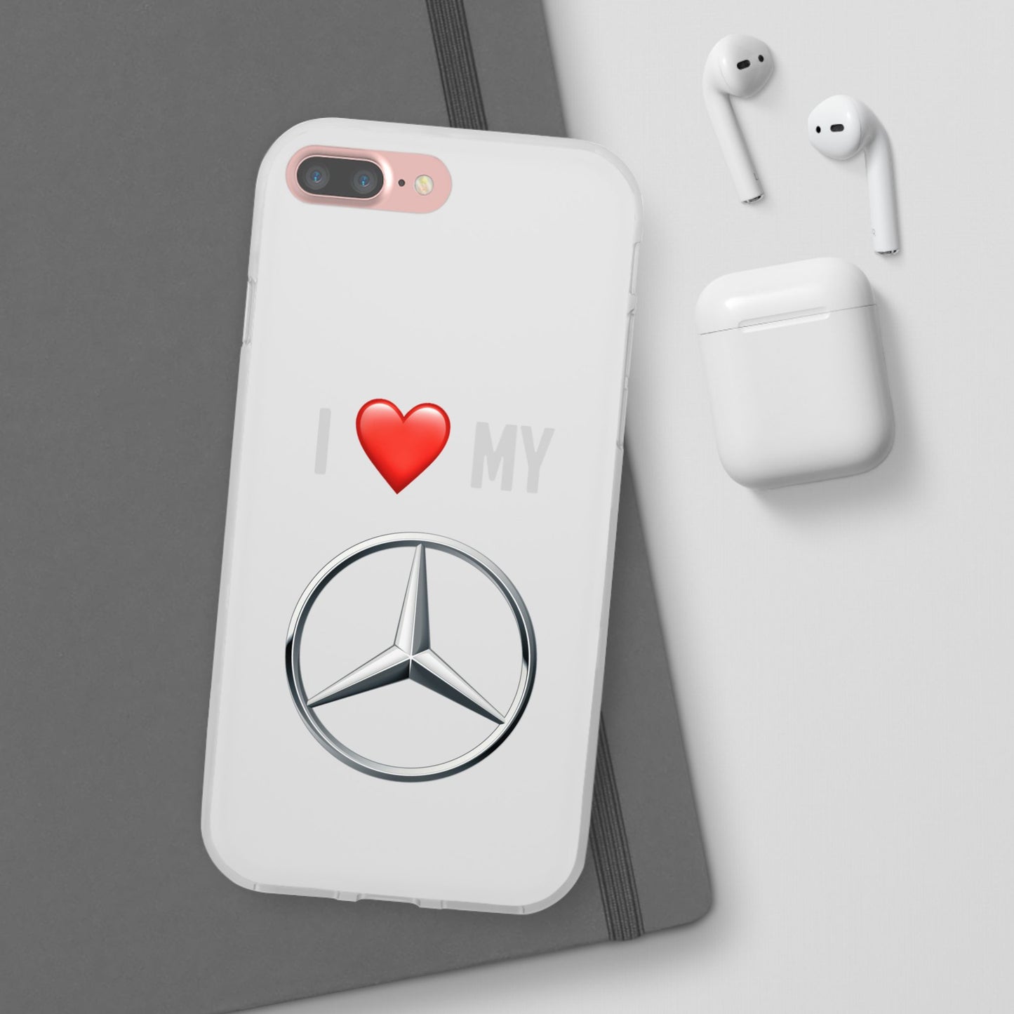 Mercedes Phone Case - Flexible And Frosted TPU Plastic I Love My Mercedes Phone Case
