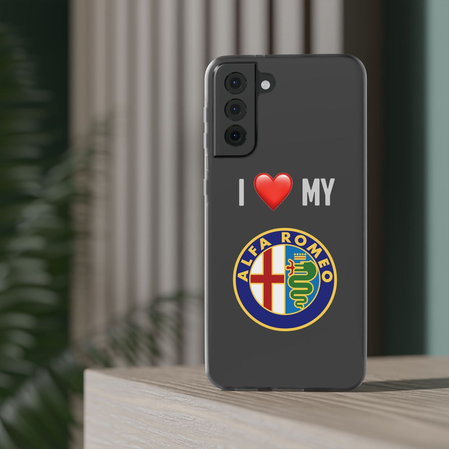 Alfa Romeo Phone Case - Flexible And Frosted TPU Plastic I Love My Alfa Romeo Phone Case
