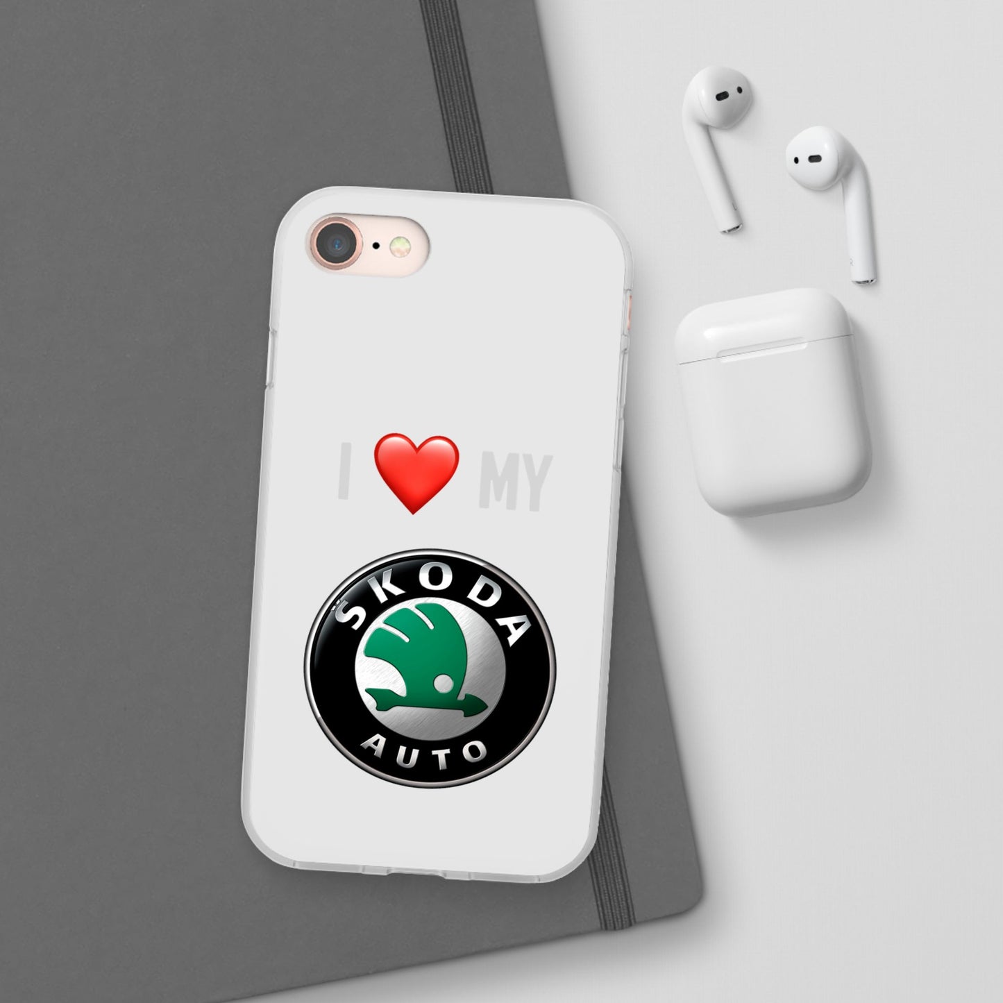 Skoda Phone Case - Flexible And Frosted TPU Plastic I Love My Skoda Phone Case