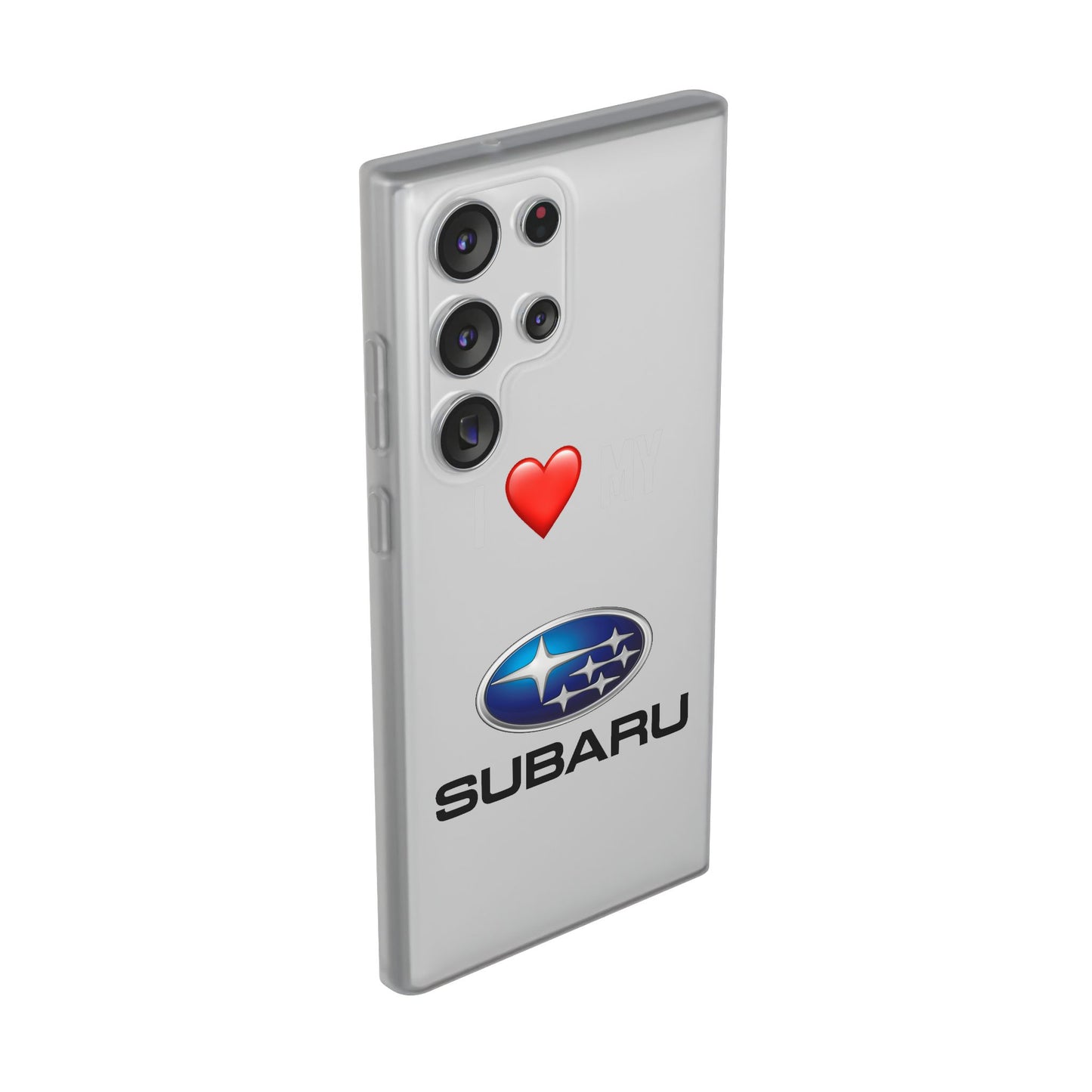 Subaru Phone Case - Flexible And Frosted TPU Plastic I Love My Subaru Phone Case