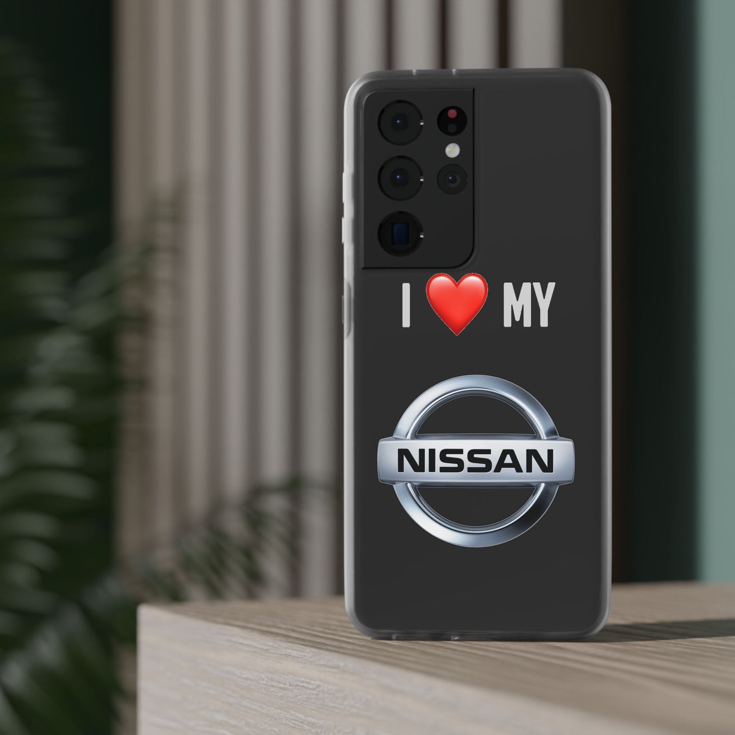 Nissan Phone Case - Flexible And Frosted TPU Plastic I Love My Nissan Phone Case