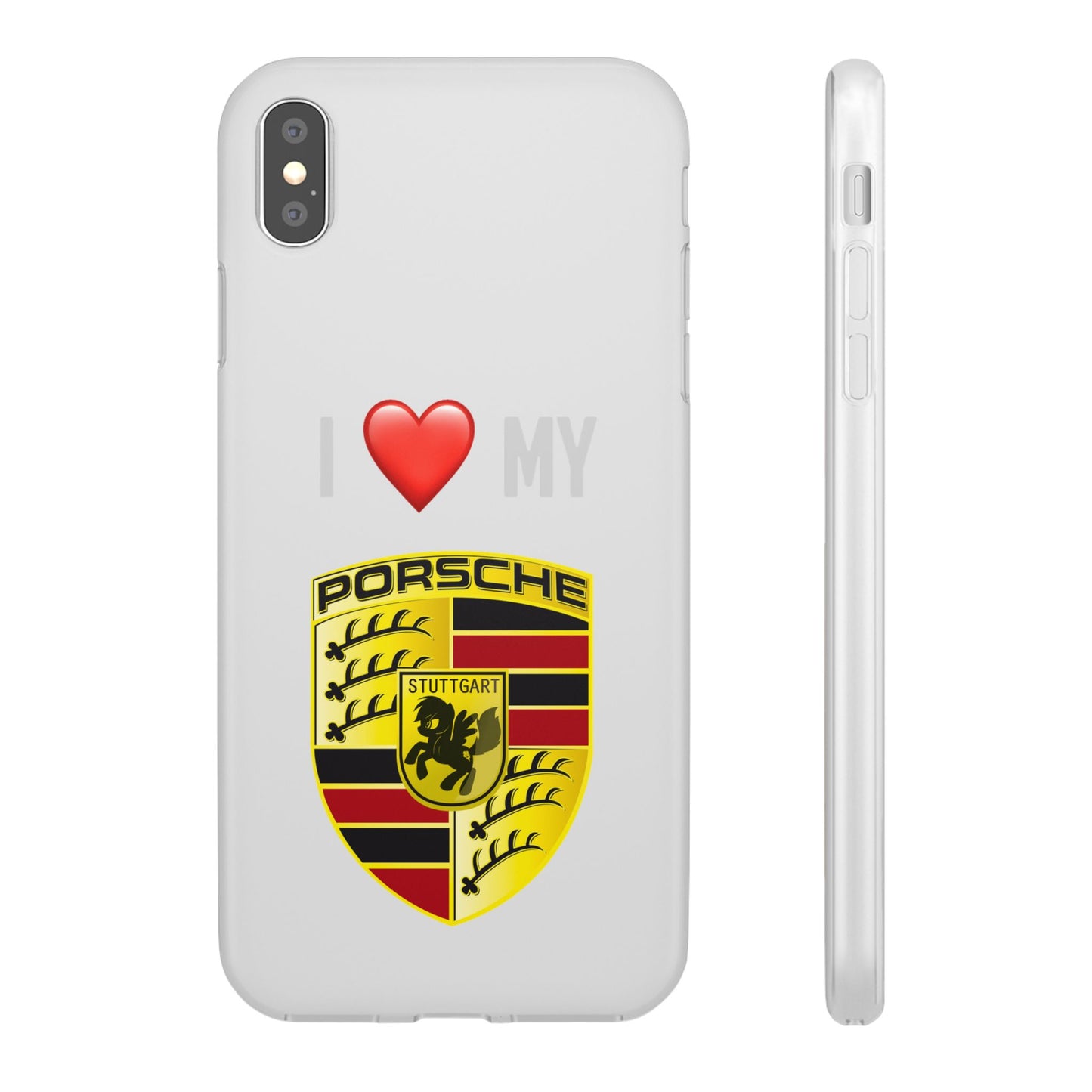 Porsche Phone Case - Flexible And Frosted TPU Plastic I Love My Porsche Phone Case