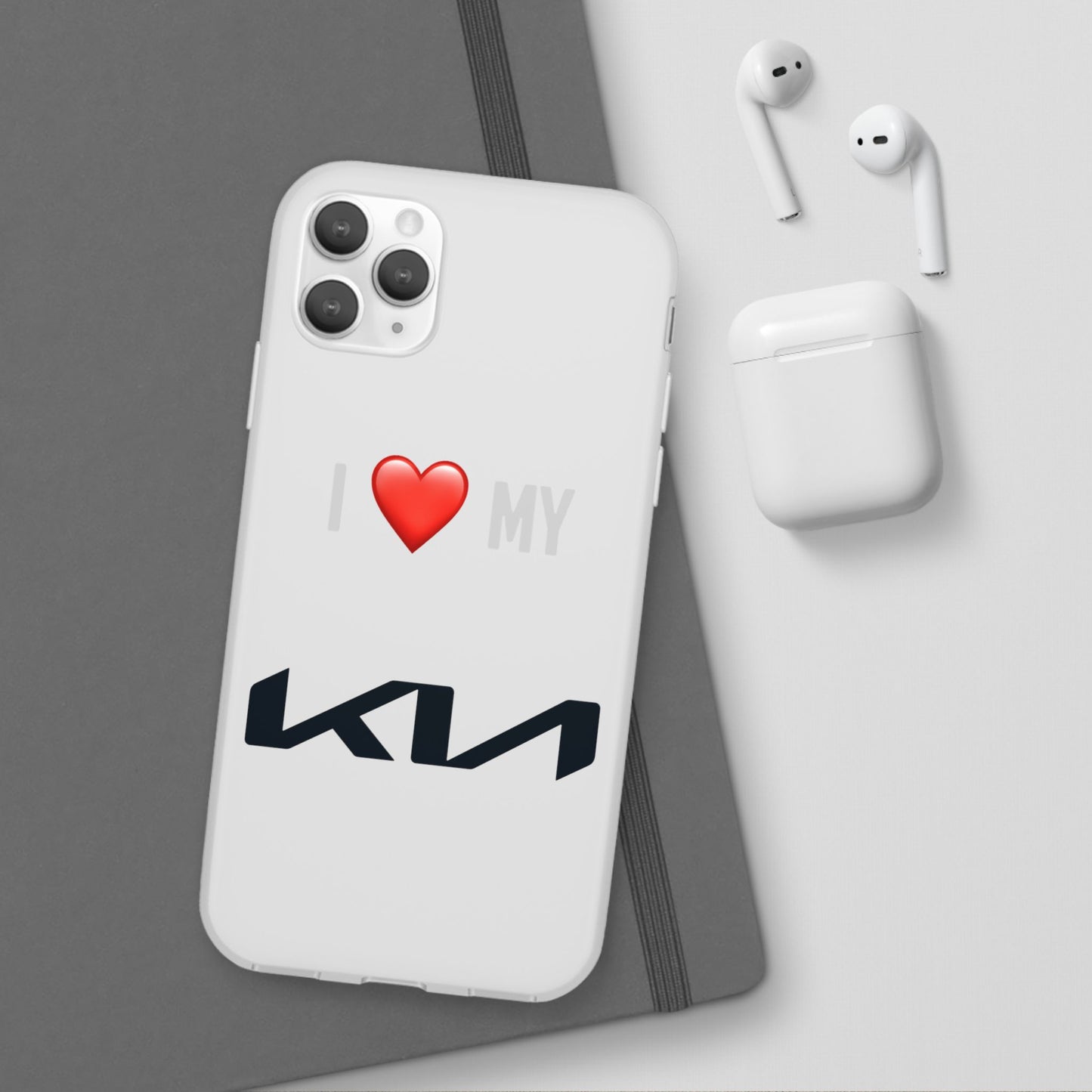 Kia Phone Case - Flexible And Frosted TPU Plastic I Love My Kia Phone Case