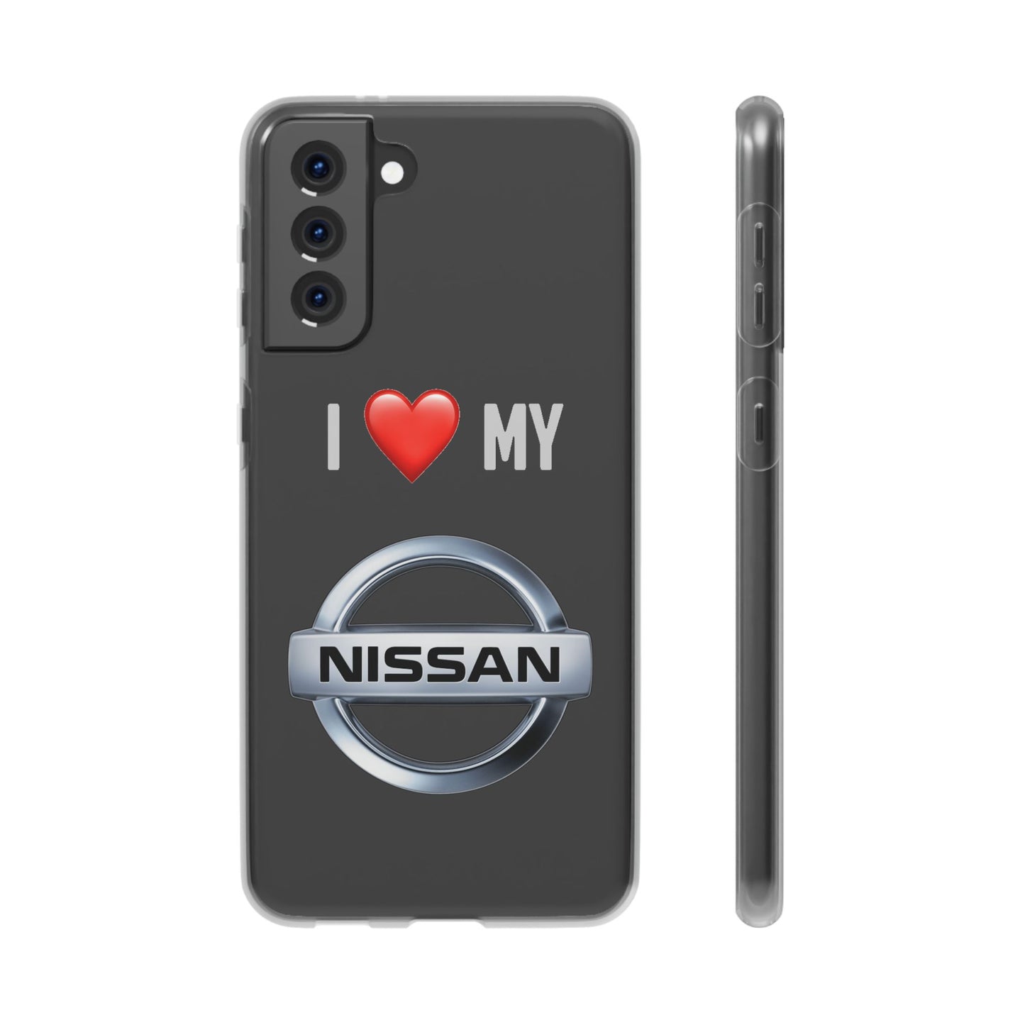 Nissan Phone Case - Flexible And Frosted TPU Plastic I Love My Nissan Phone Case