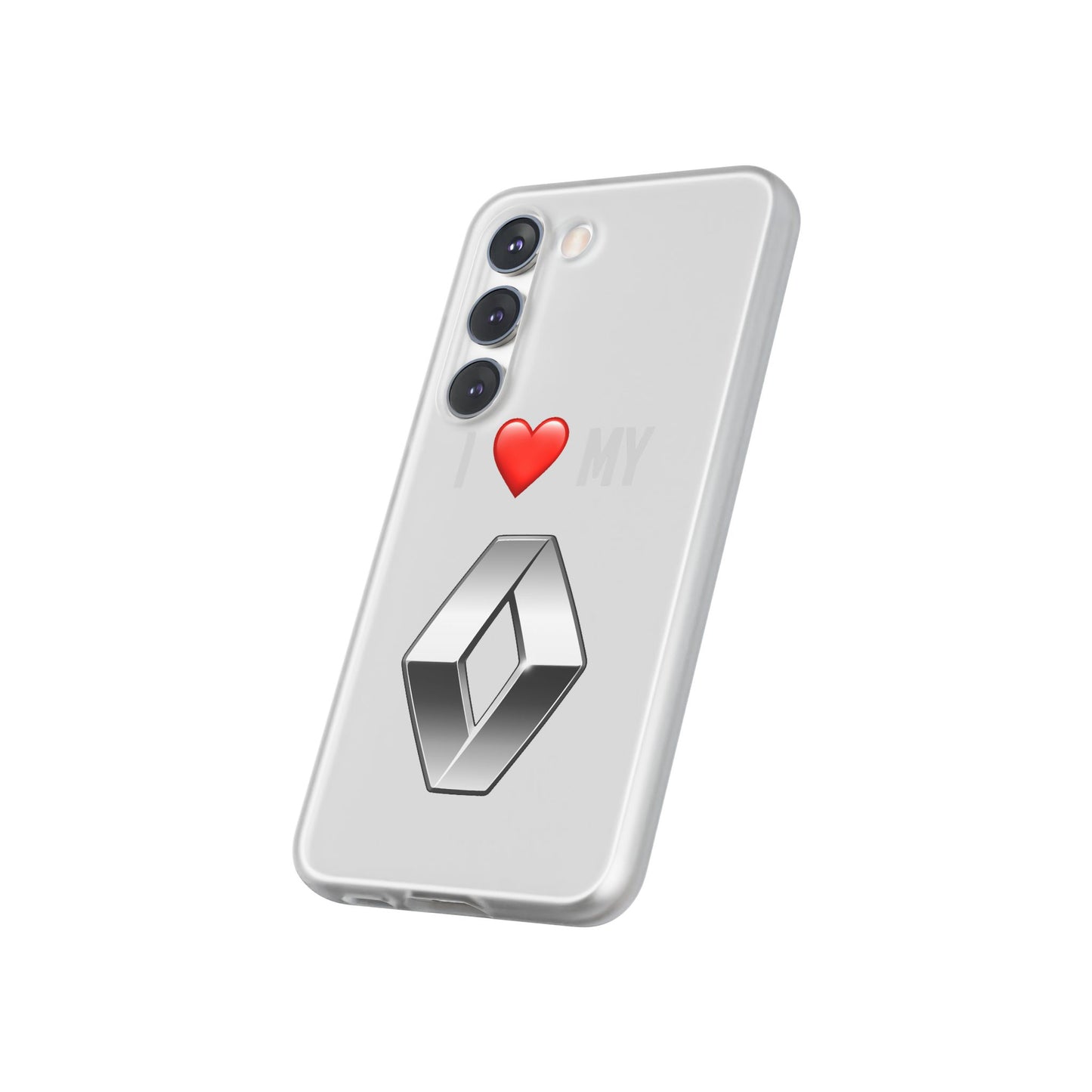 Renault Phone Case - Flexible And Frosted TPU Plastic I Love My Renault Phone Case